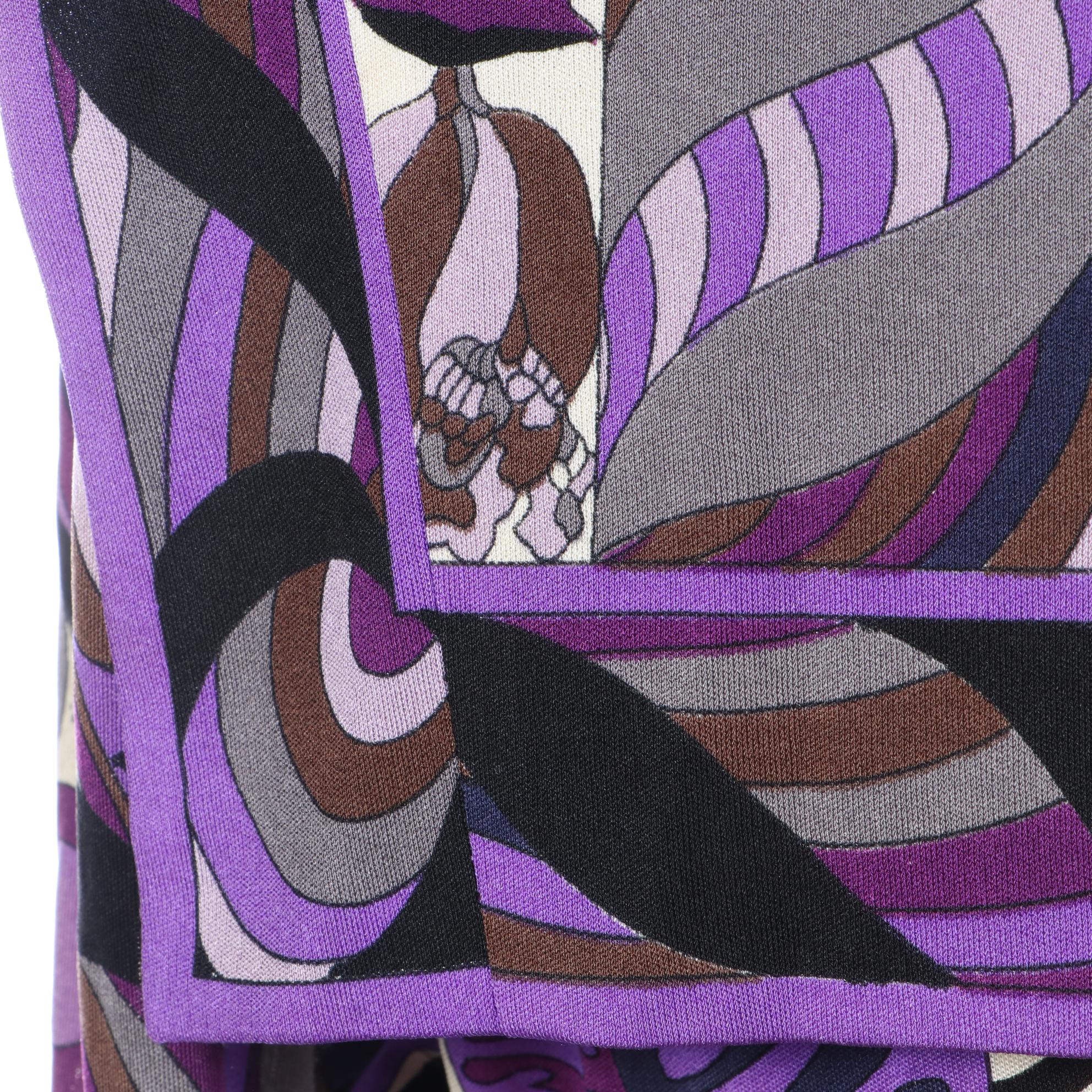 Vintage Emilio Pucci Dress with Sailor Collar in Printed Silk