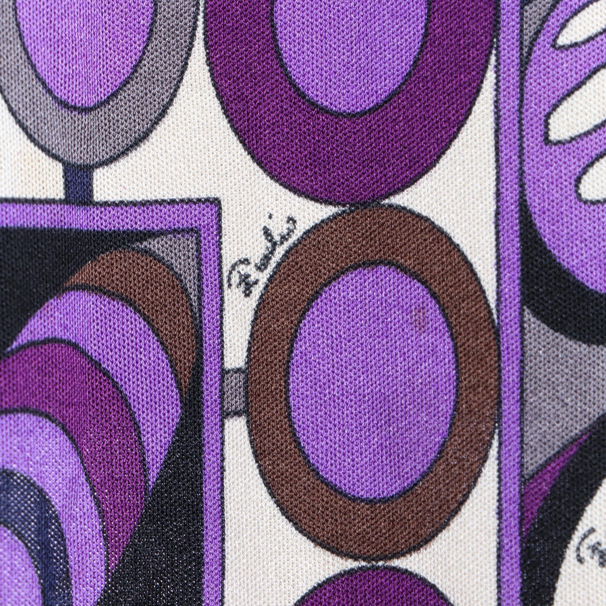 Vintage Emilio Pucci Dress with Sailor Collar in Printed Silk