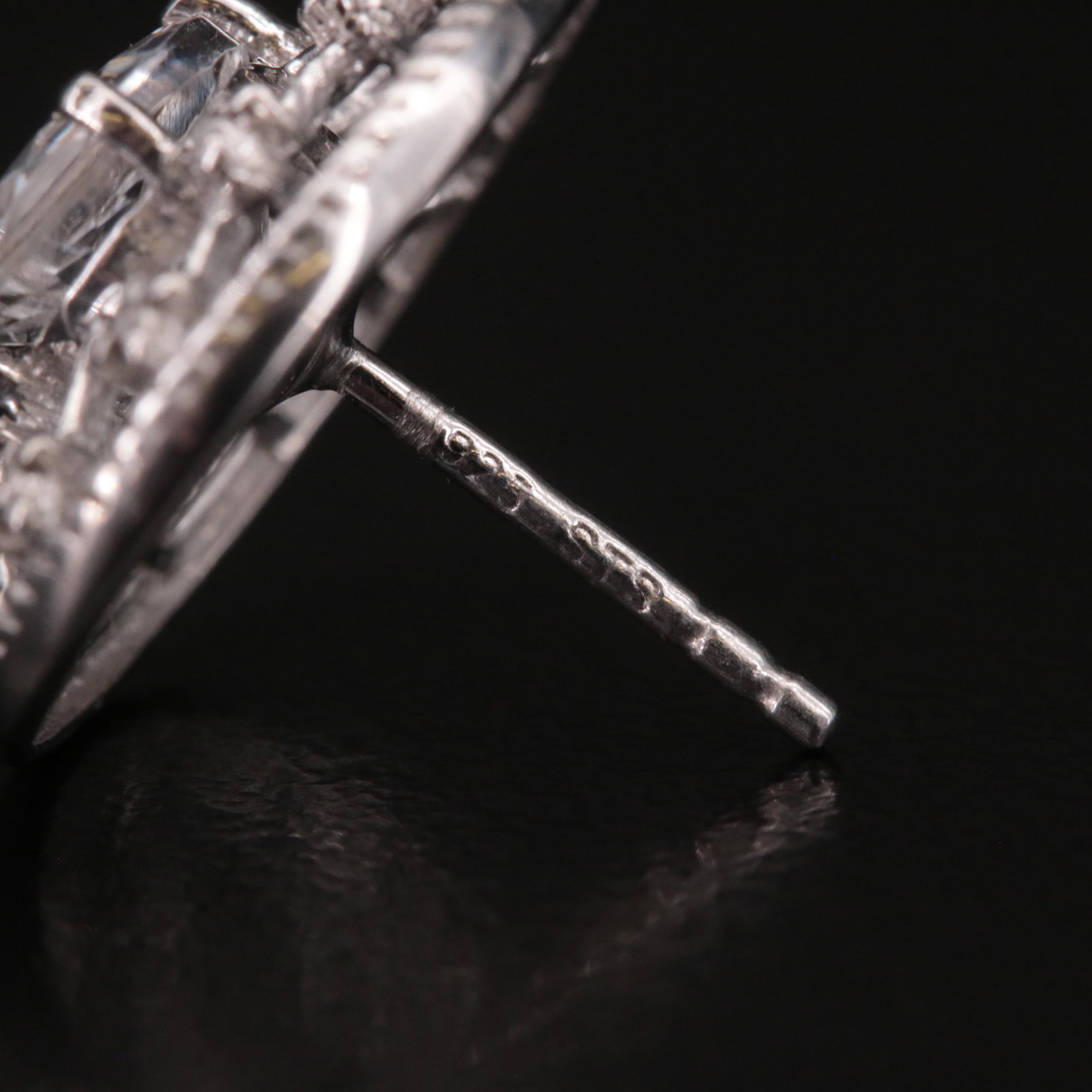 Sterling Petalite Button Earrings with lattice Details