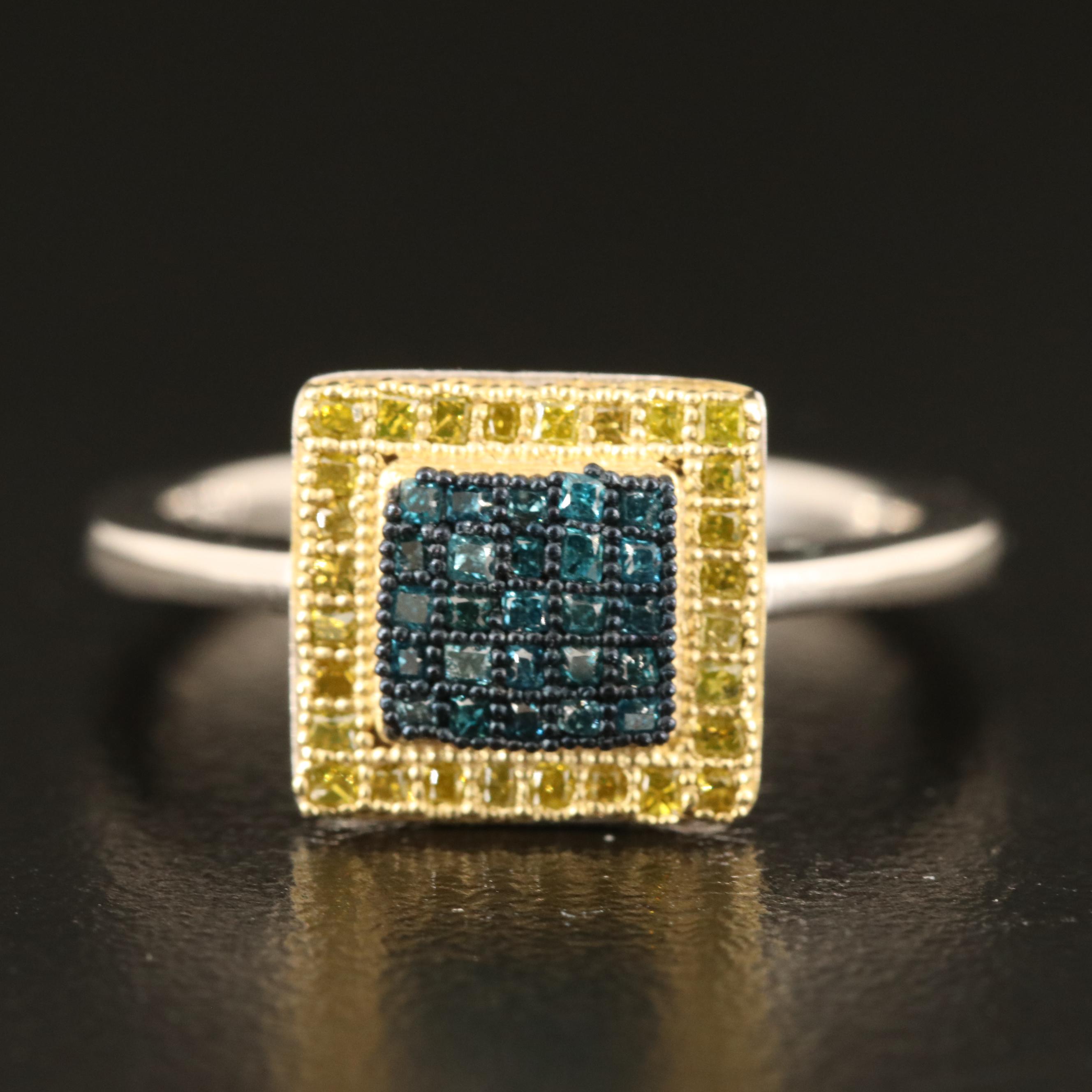 Sterling Diamond Ring