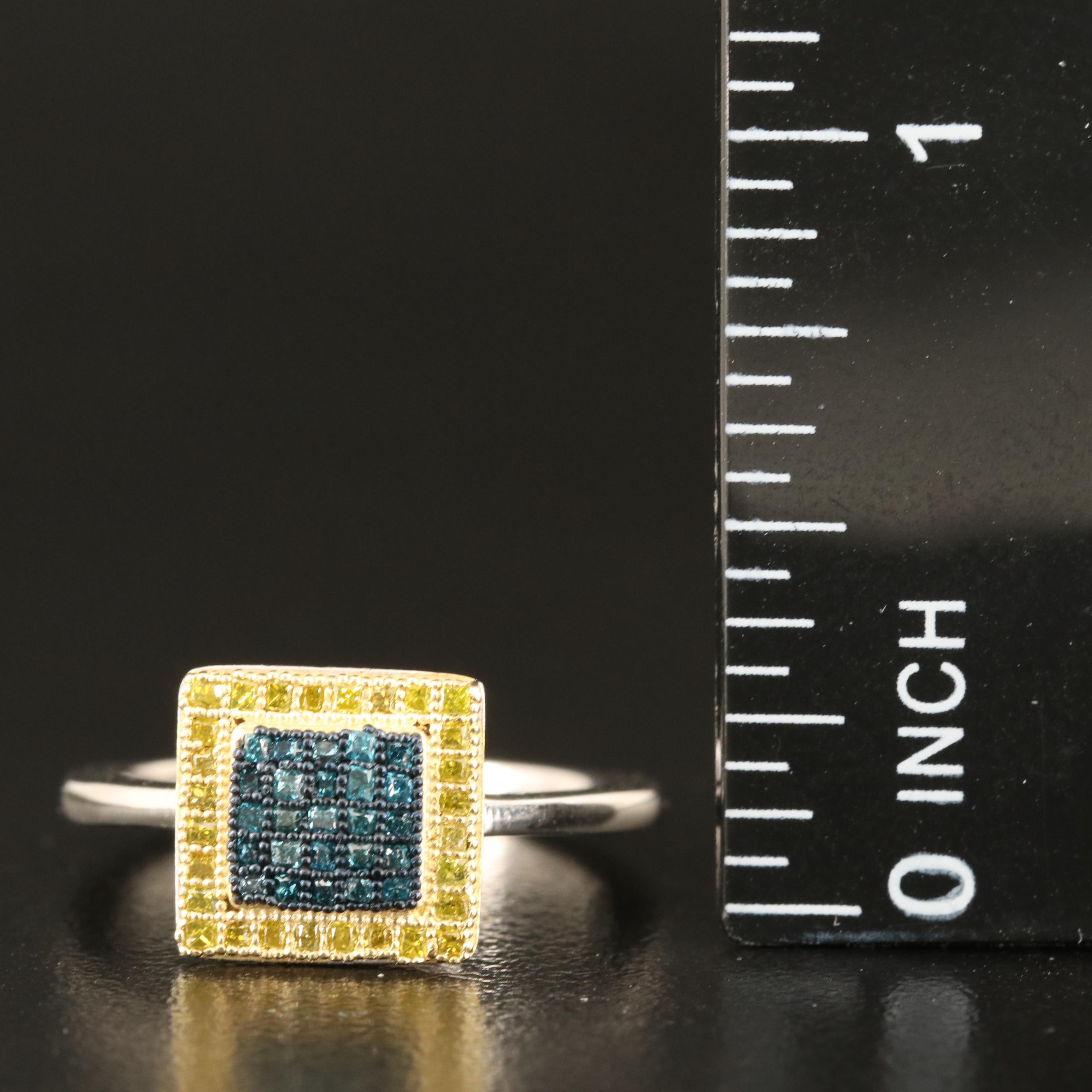 Sterling Diamond Ring