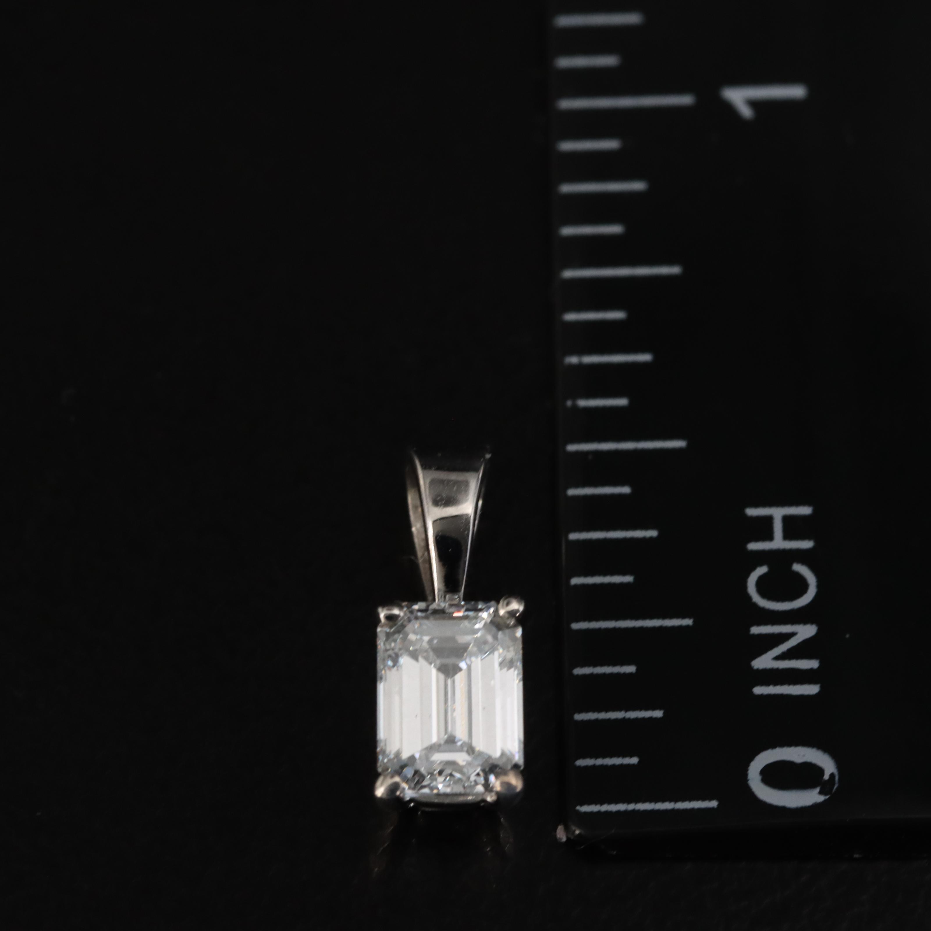 14K 0.69 CT Lab Grown Diamond Solitaire Pendant