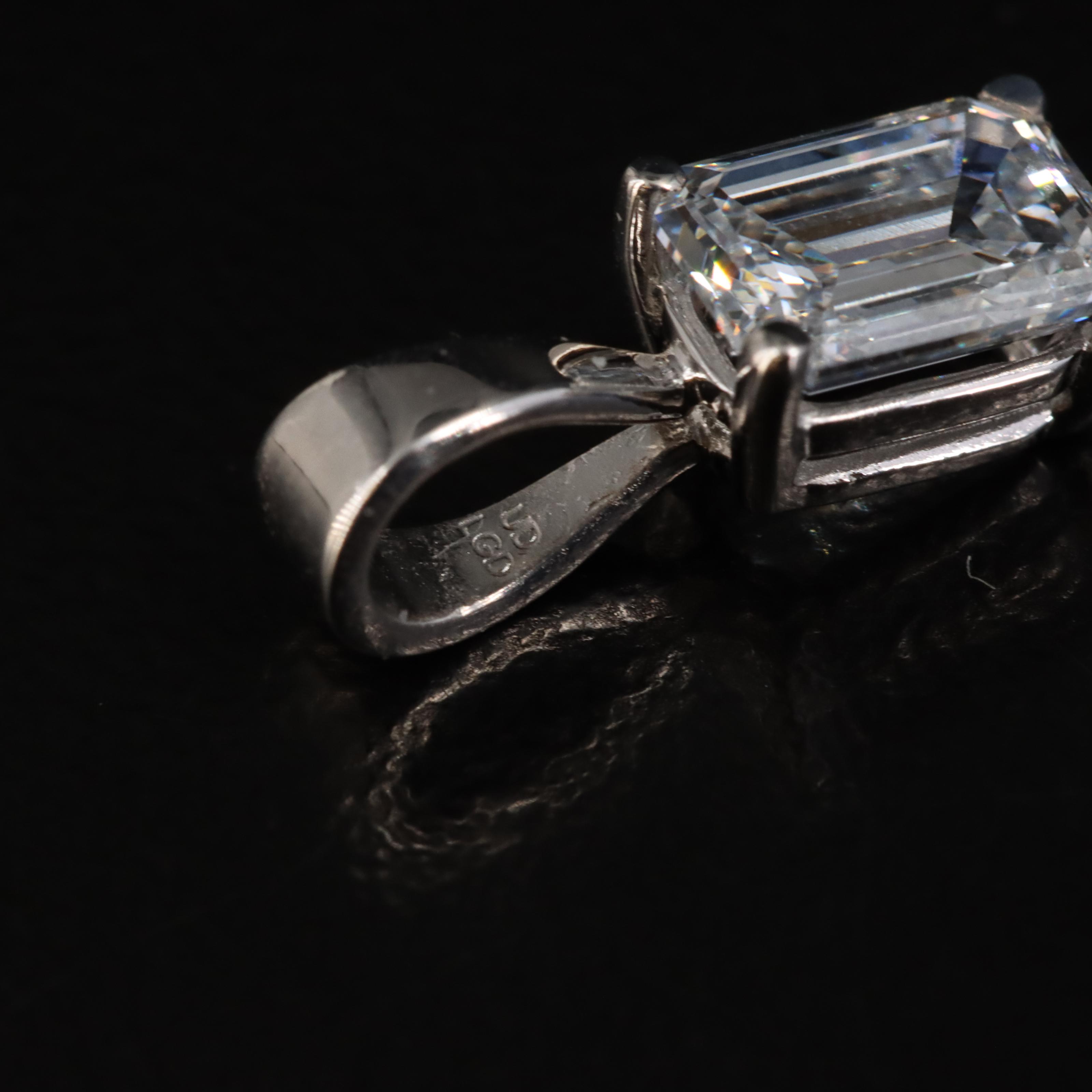 14K 0.69 CT Lab Grown Diamond Solitaire Pendant