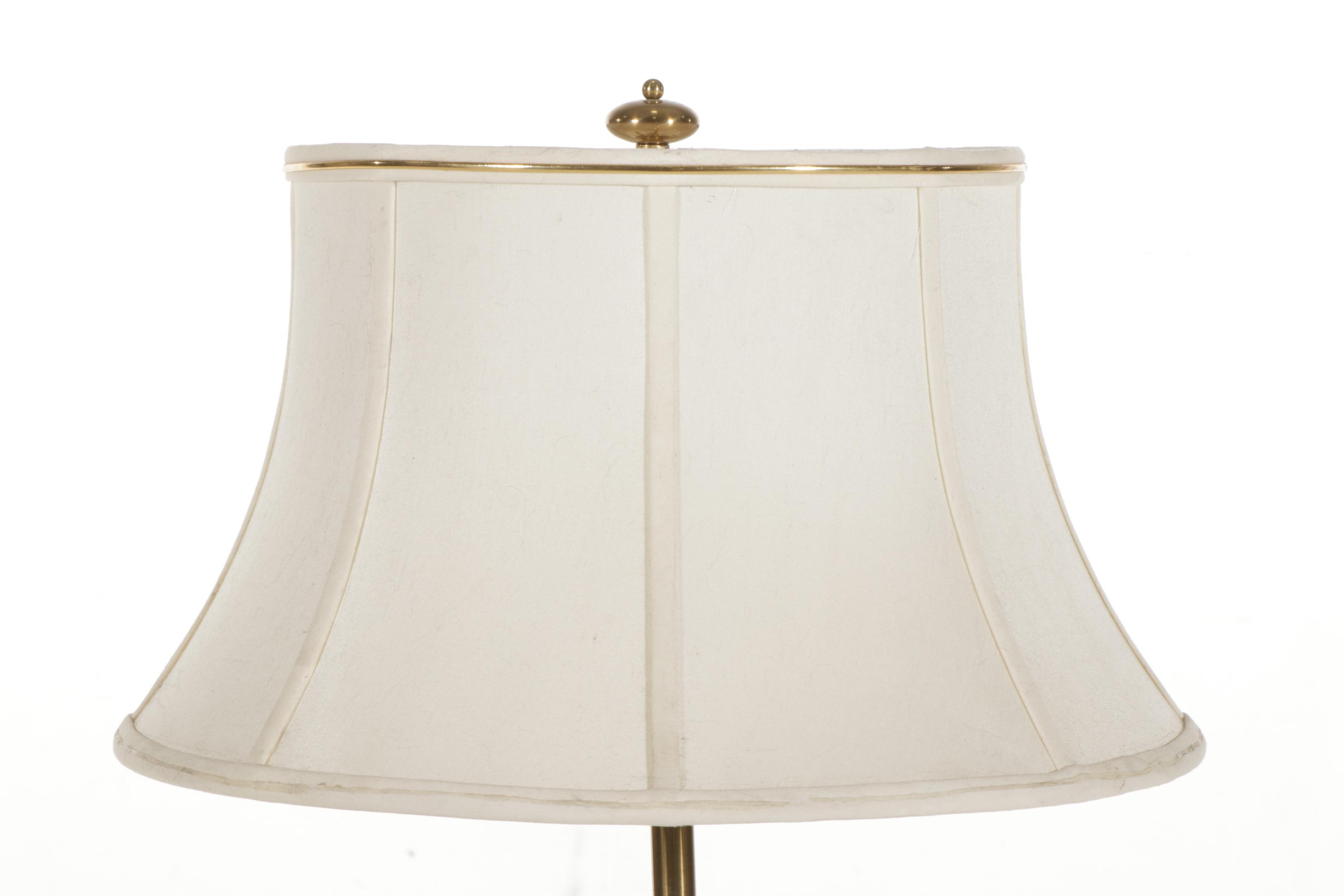 Stiffel Brass Swing-Arm Floor Lamp