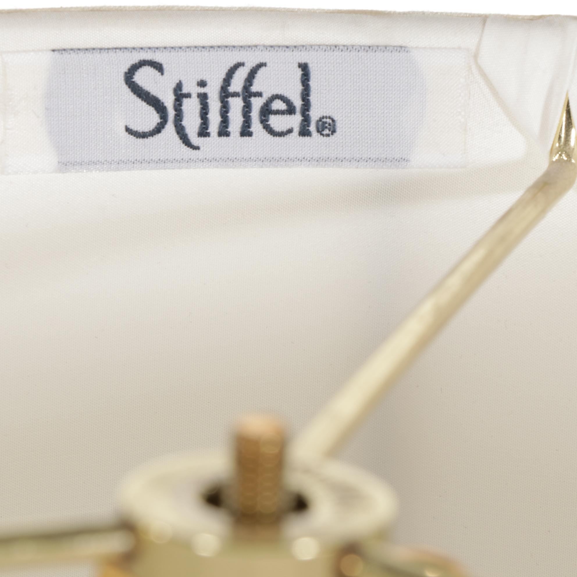 Stiffel Brass Swing-Arm Floor Lamp