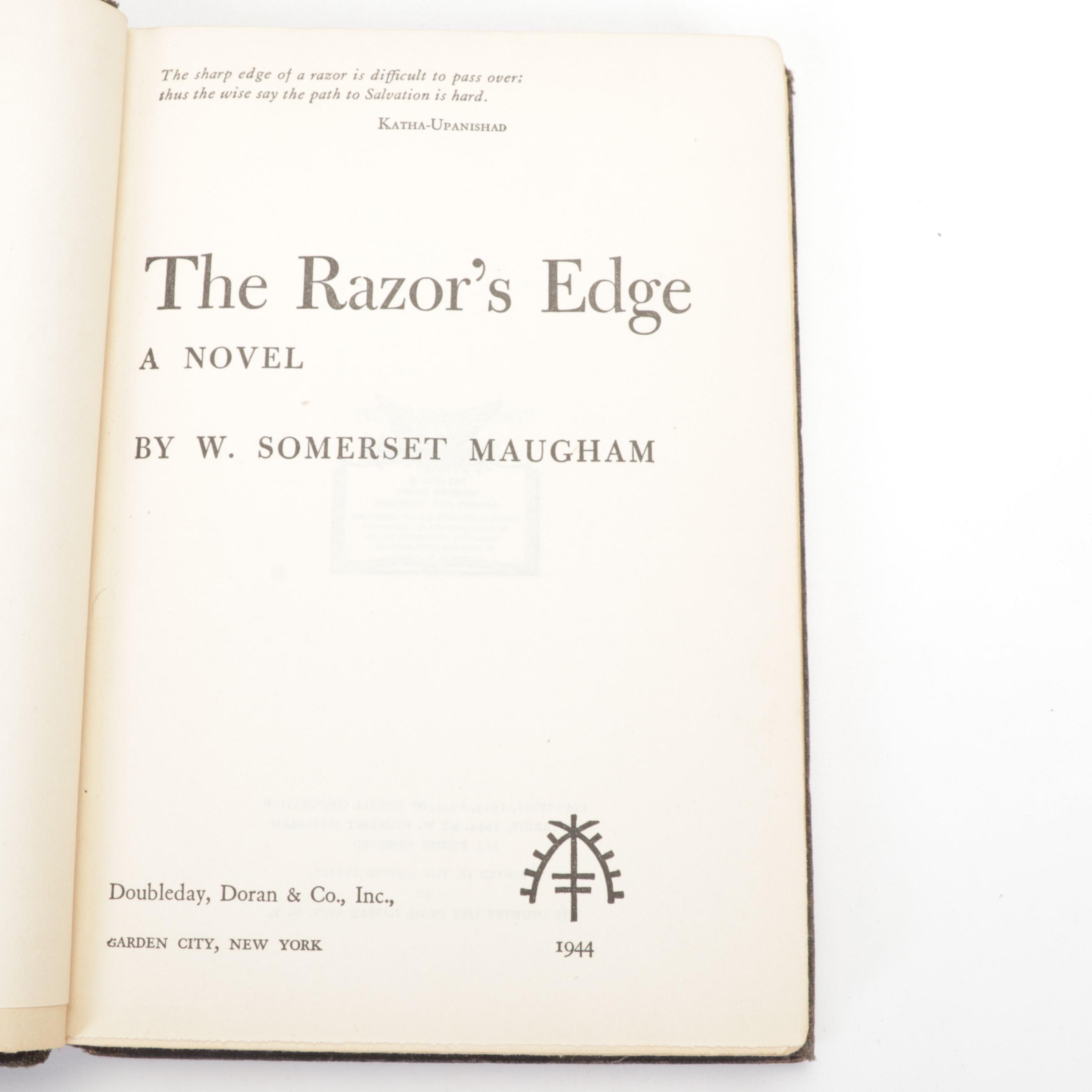 First Trade Edition "The Razor's Edge" by W. Somerset Maugham and More Books