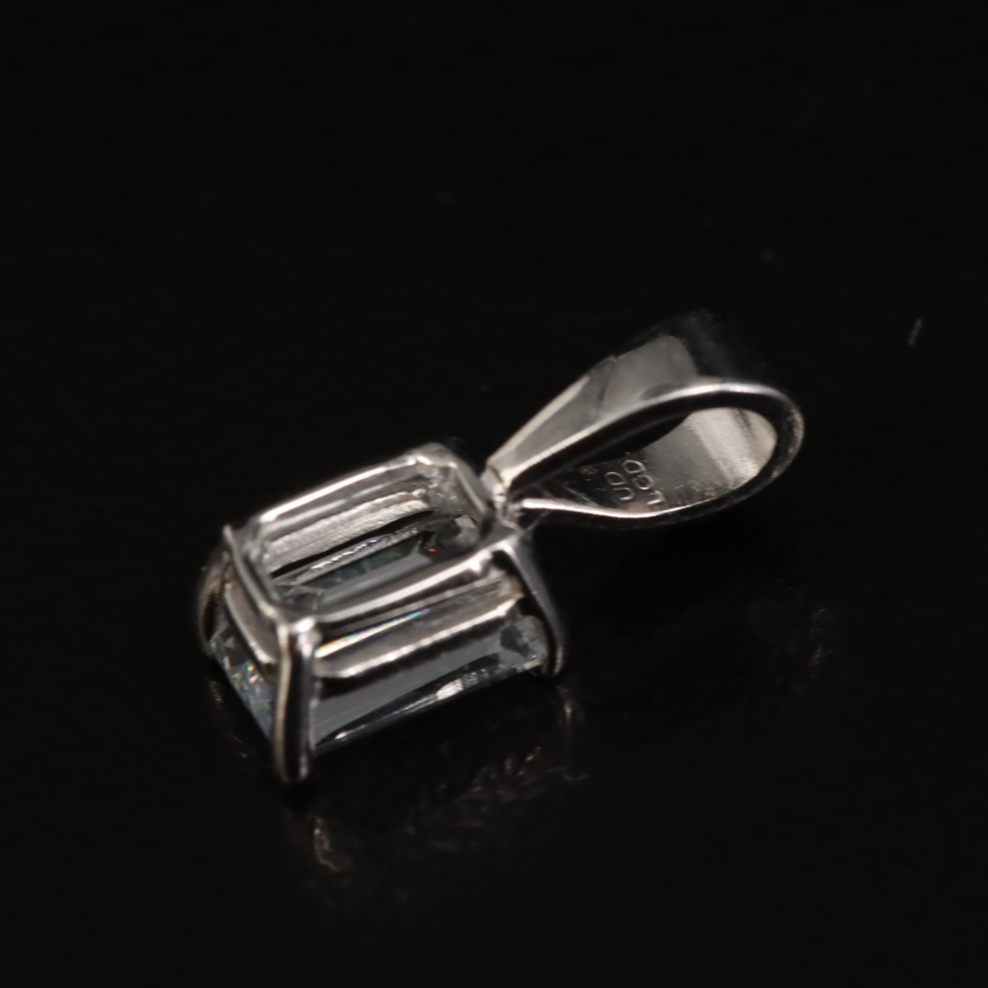 14K 0.62 CT Lab Grown Diamond Solitaire Pendant