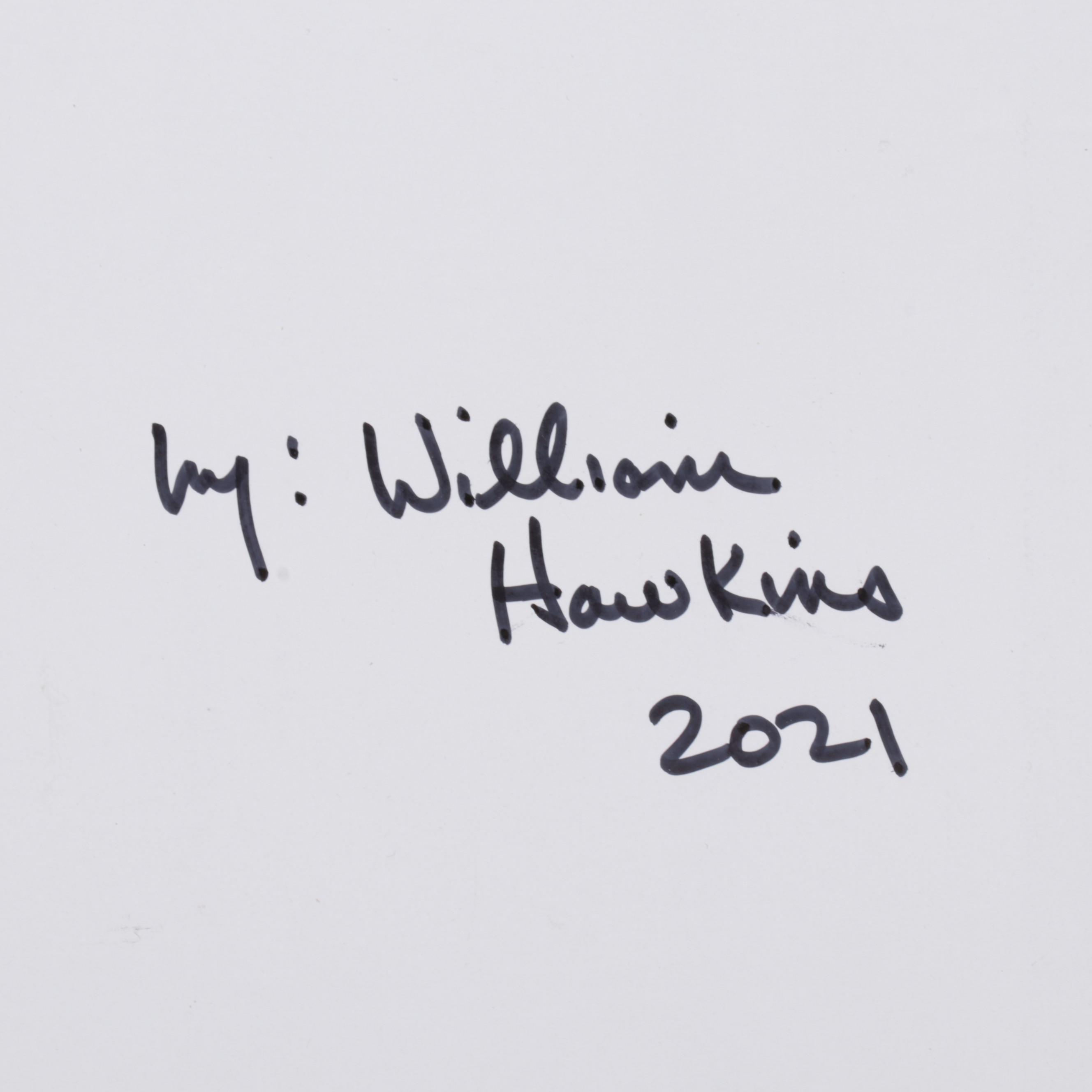 William Hawkins Oil Painting of Hillside Tree Copse, 2021