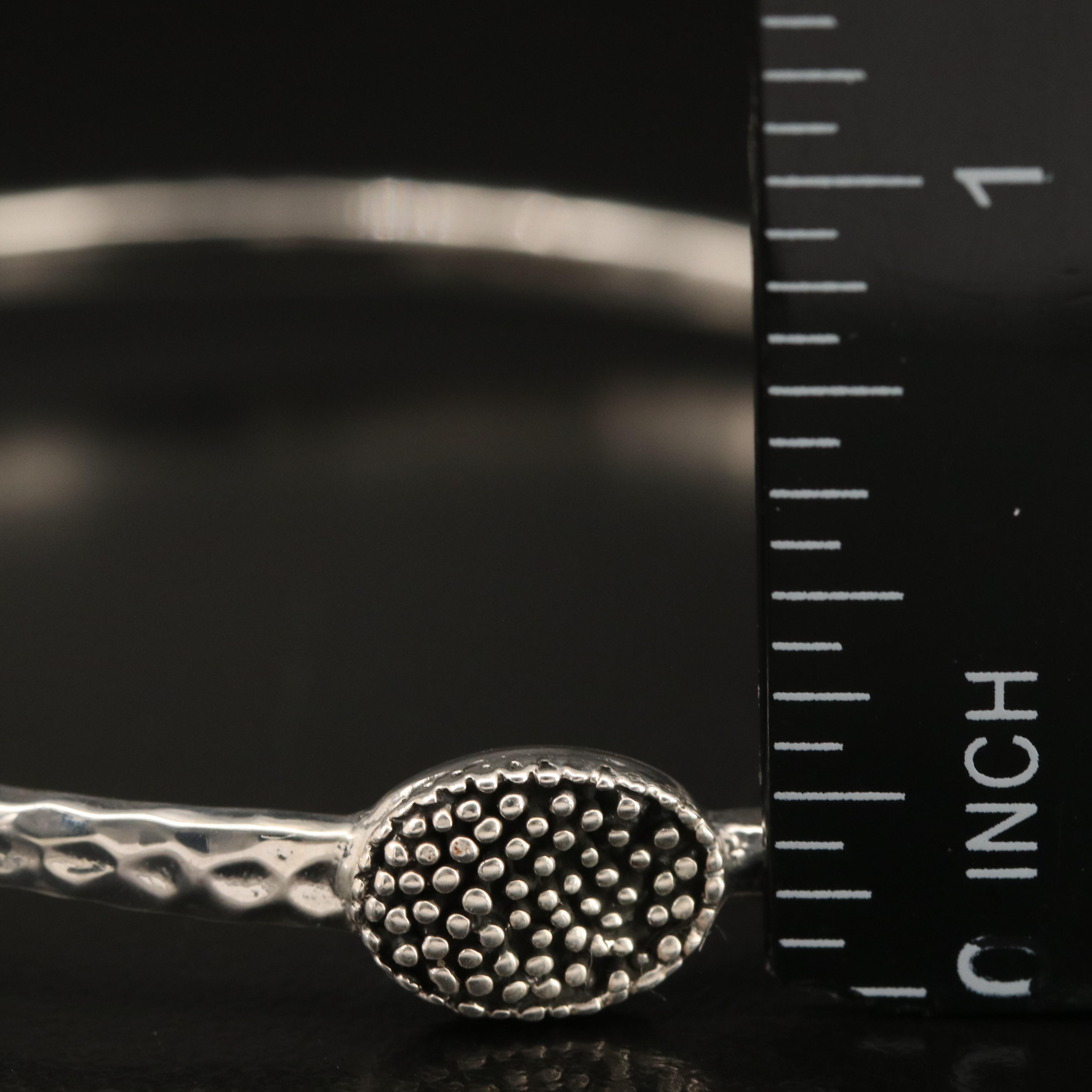 Michael Dawkins Sterling Granulated Bead Bangle