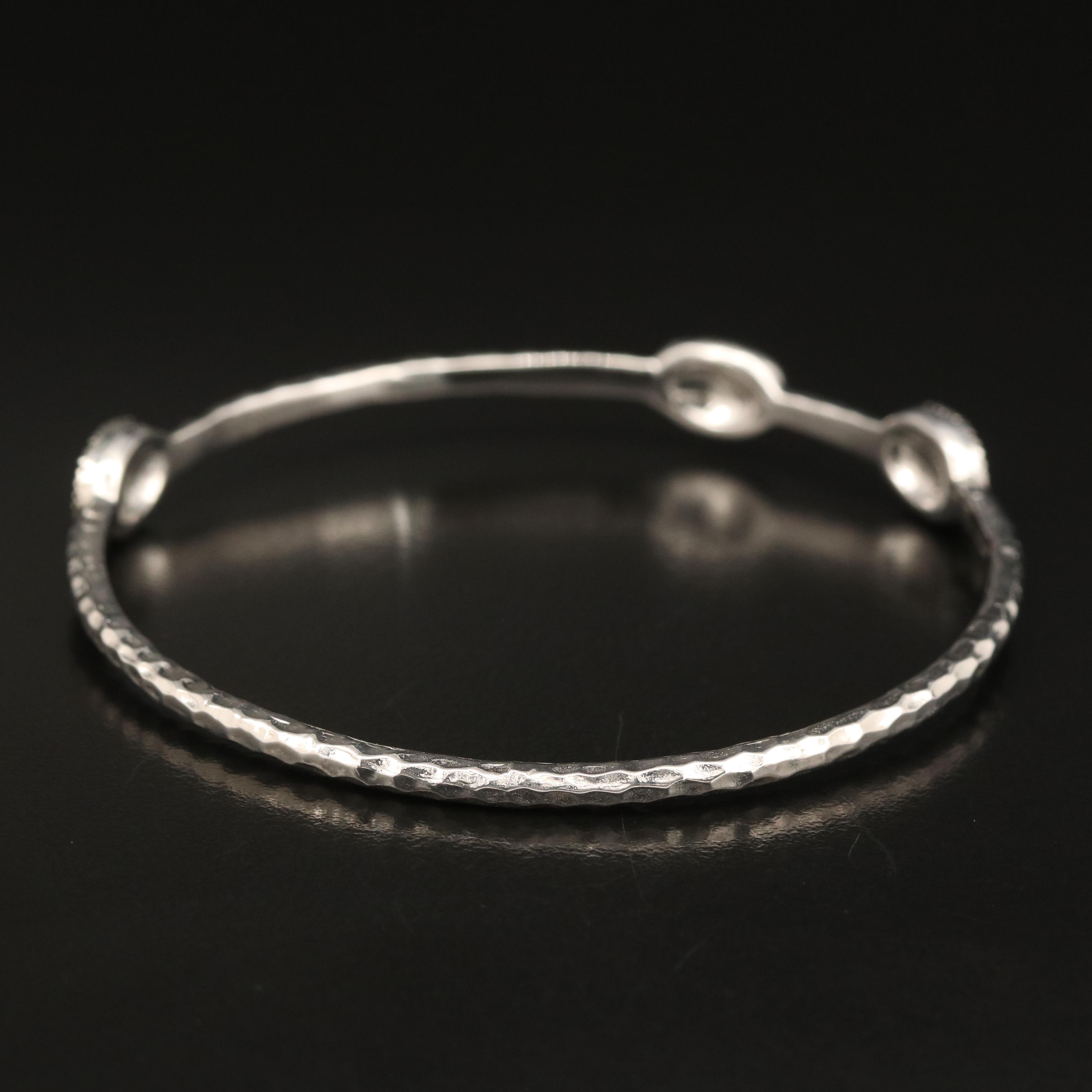 Michael Dawkins Sterling Granulated Bead Bangle