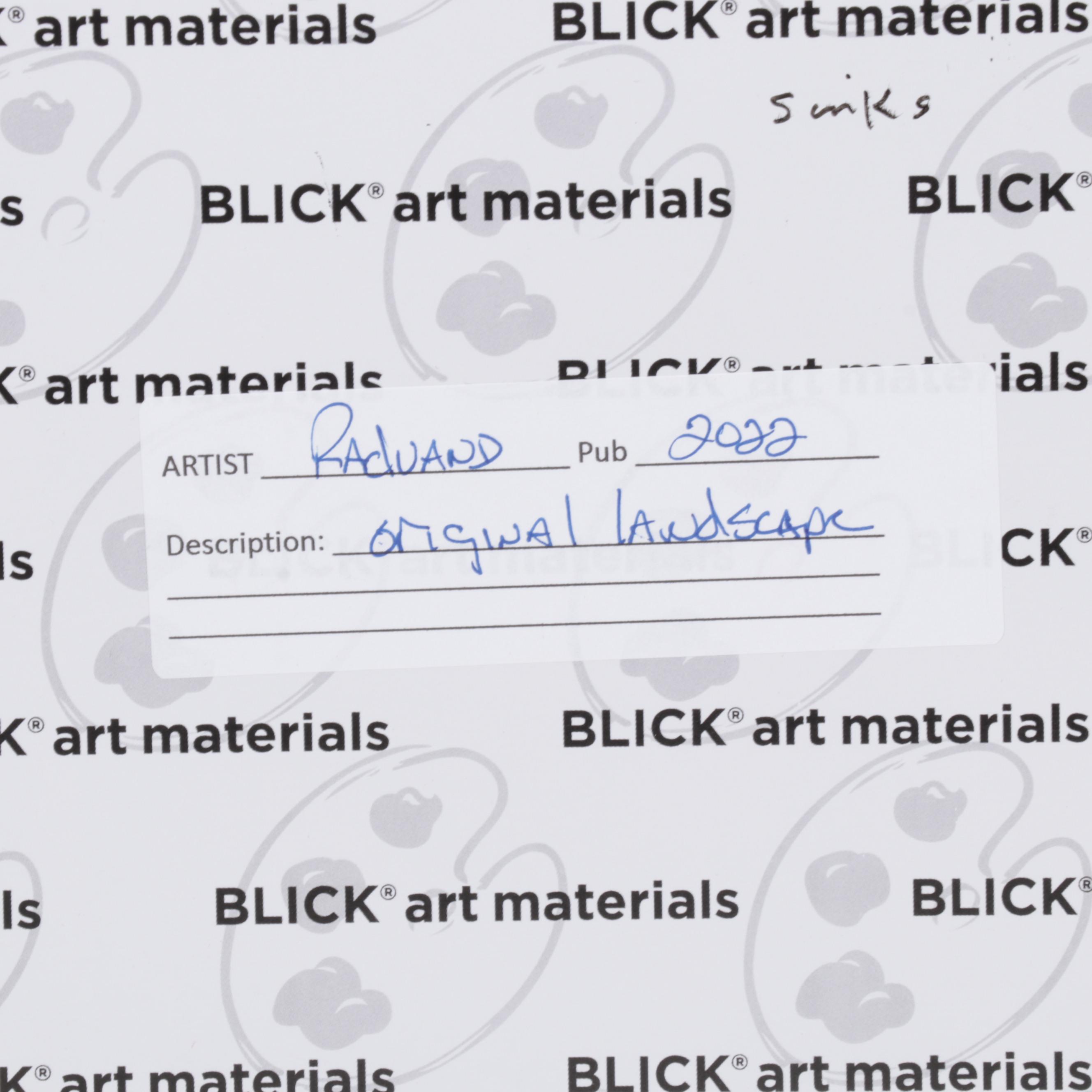 Sulmaz Radvand Oil Painting of Rowboat on Lake at Dusk, 2022