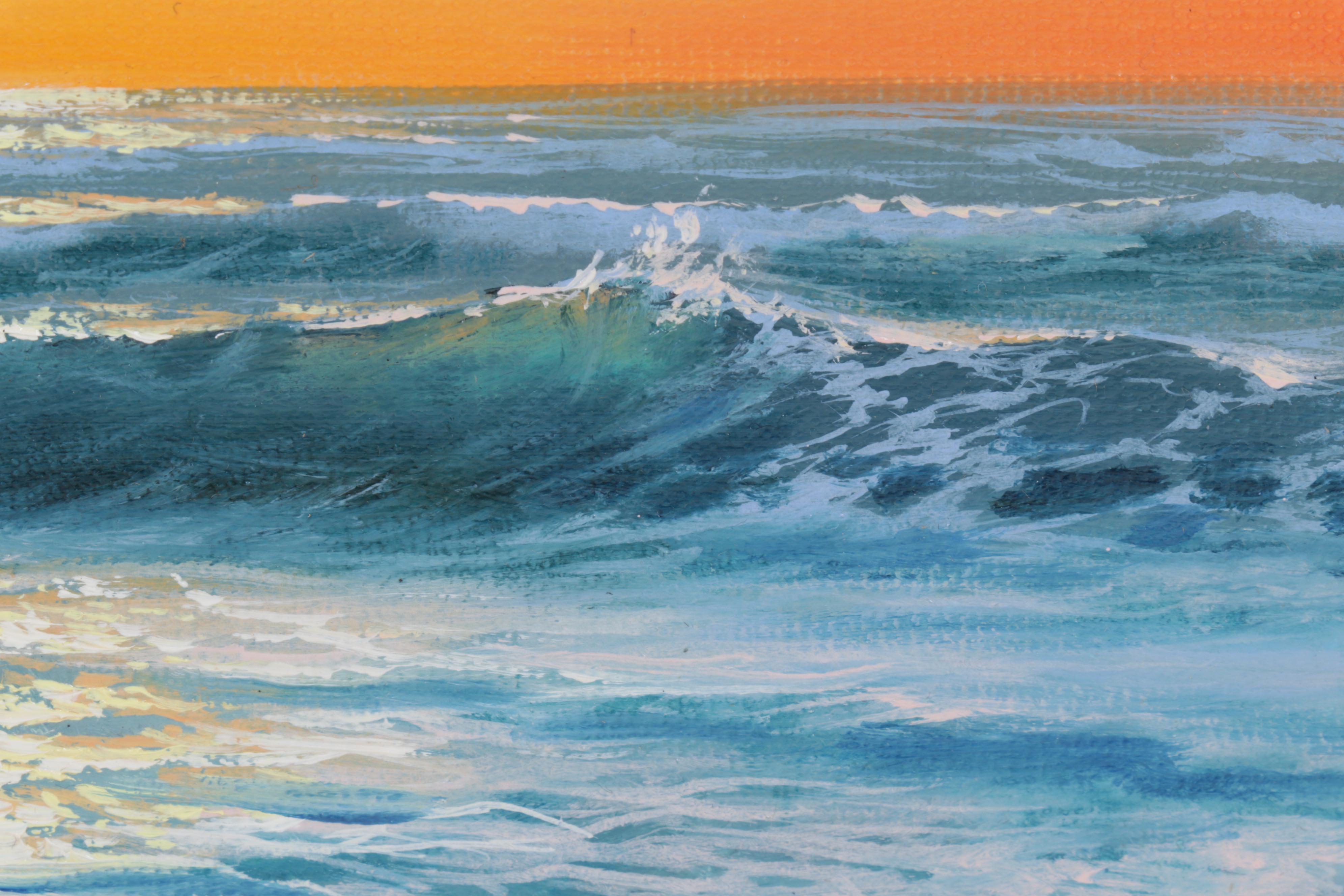 Jevgenijus Litvinas Oil Painting "Sea Foam," 21st Century
