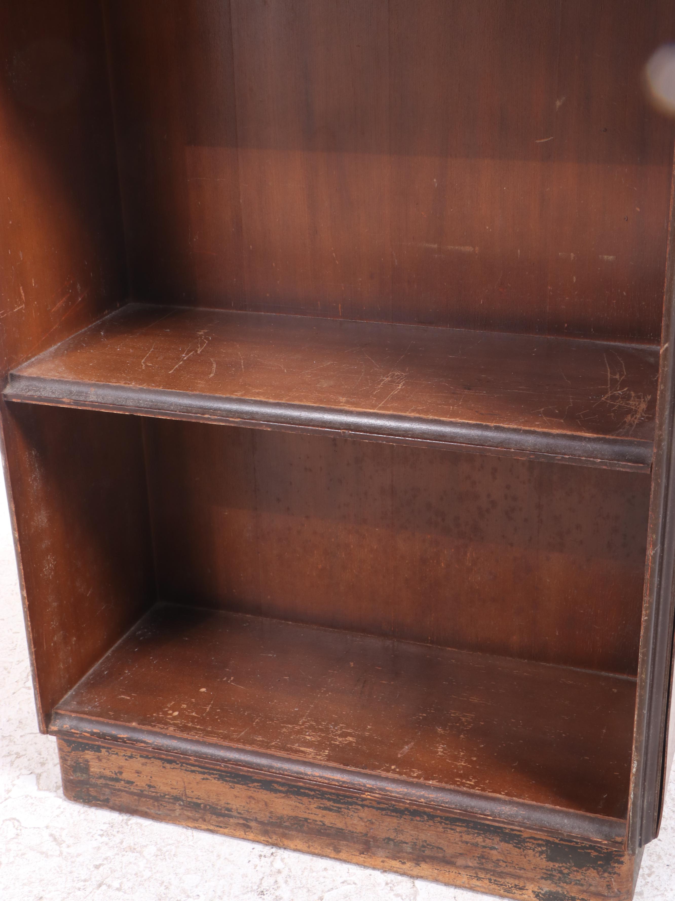 Art Deco Walnut Open Bookase, circa 1930