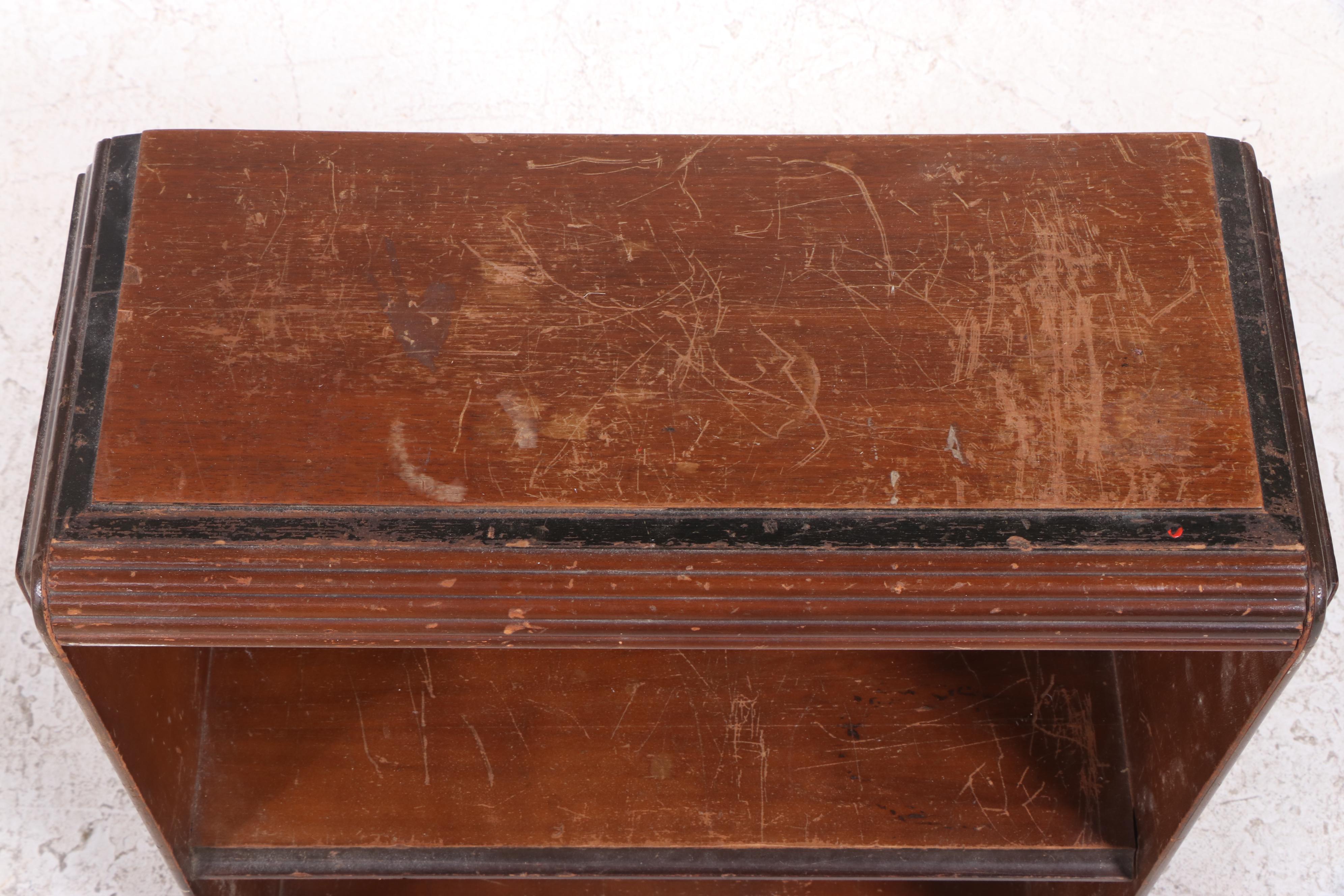 Art Deco Walnut Open Bookase, circa 1930