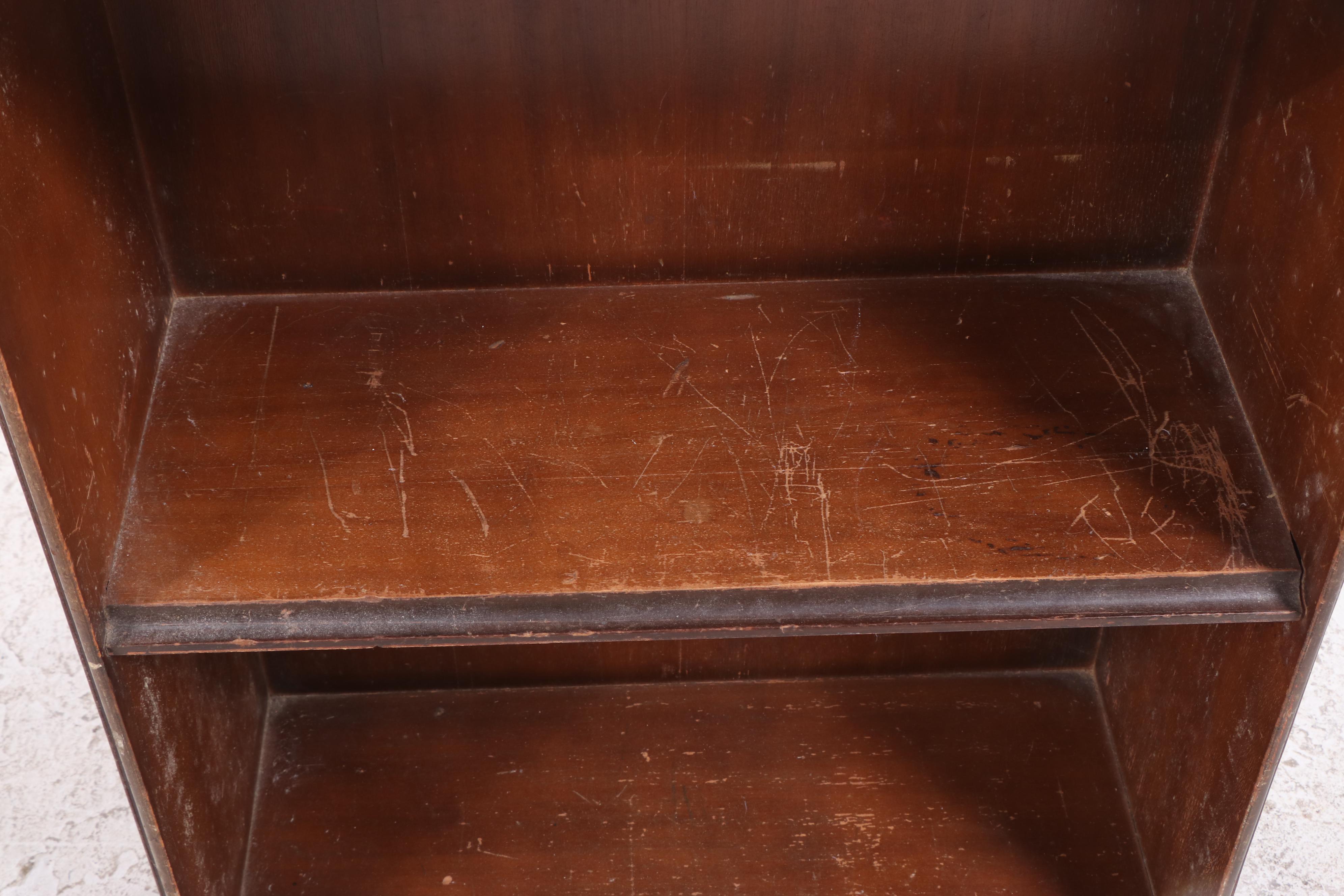 Art Deco Walnut Open Bookase, circa 1930