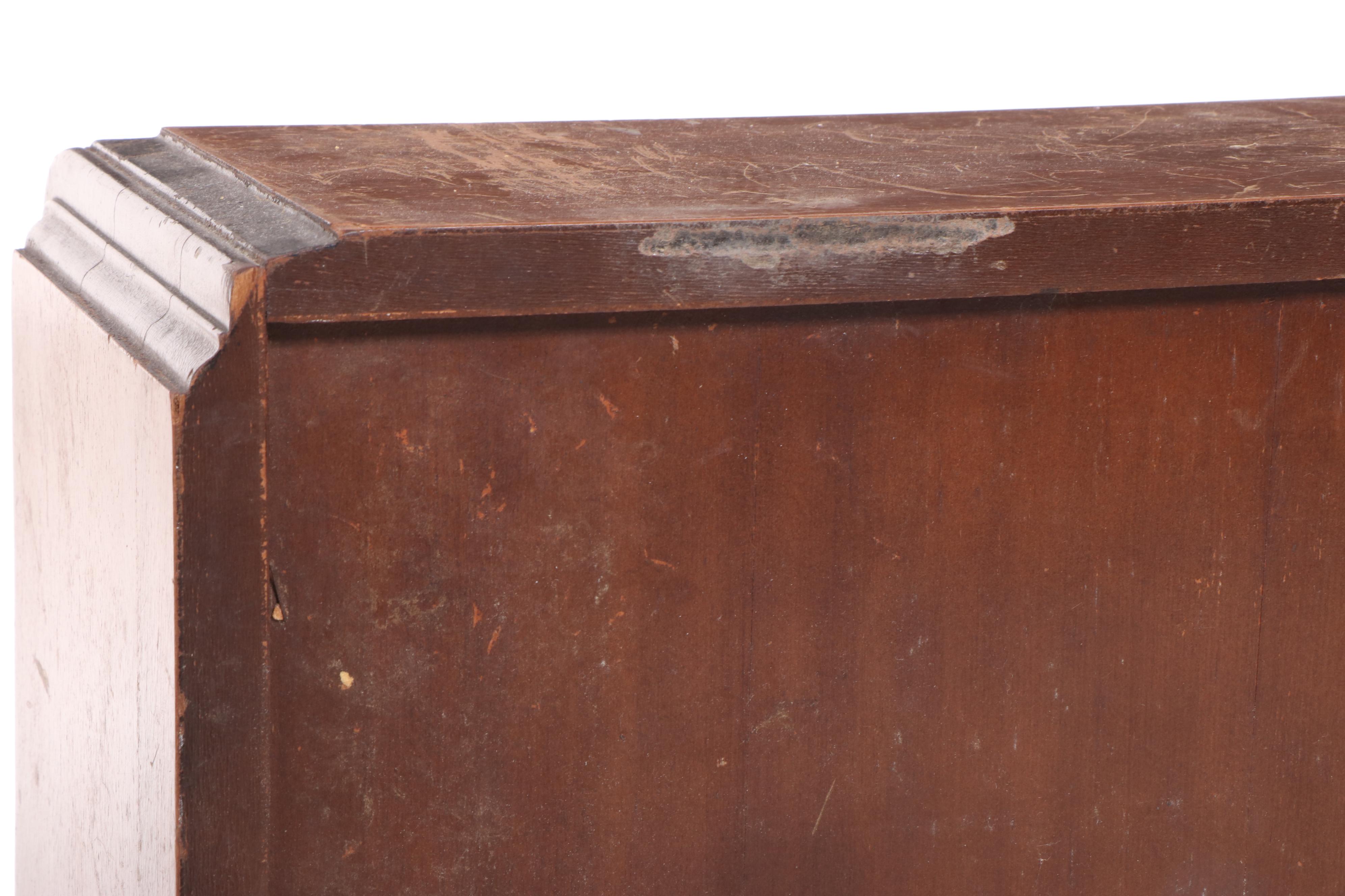 Art Deco Walnut Open Bookase, circa 1930