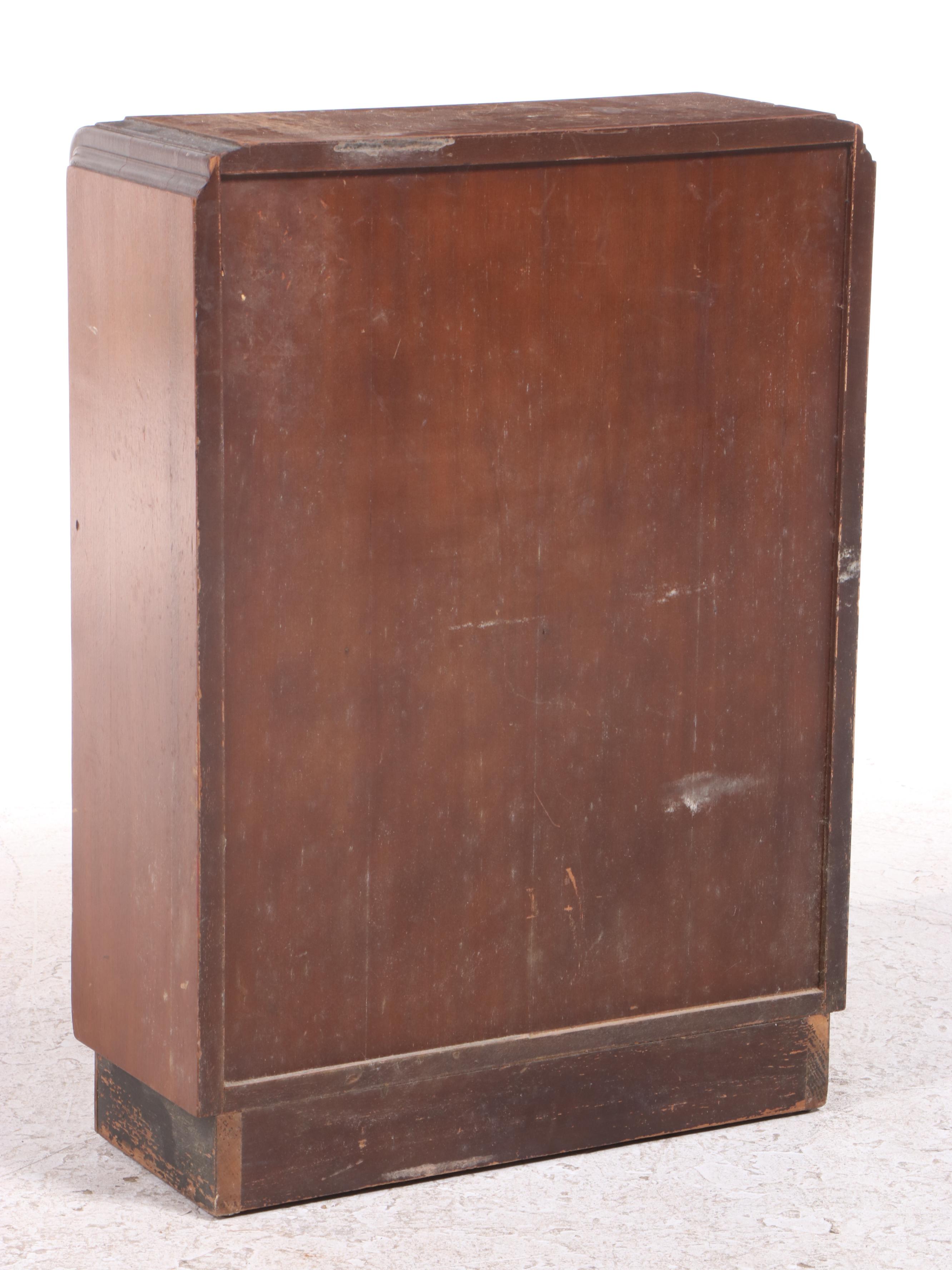 Art Deco Walnut Open Bookase, circa 1930