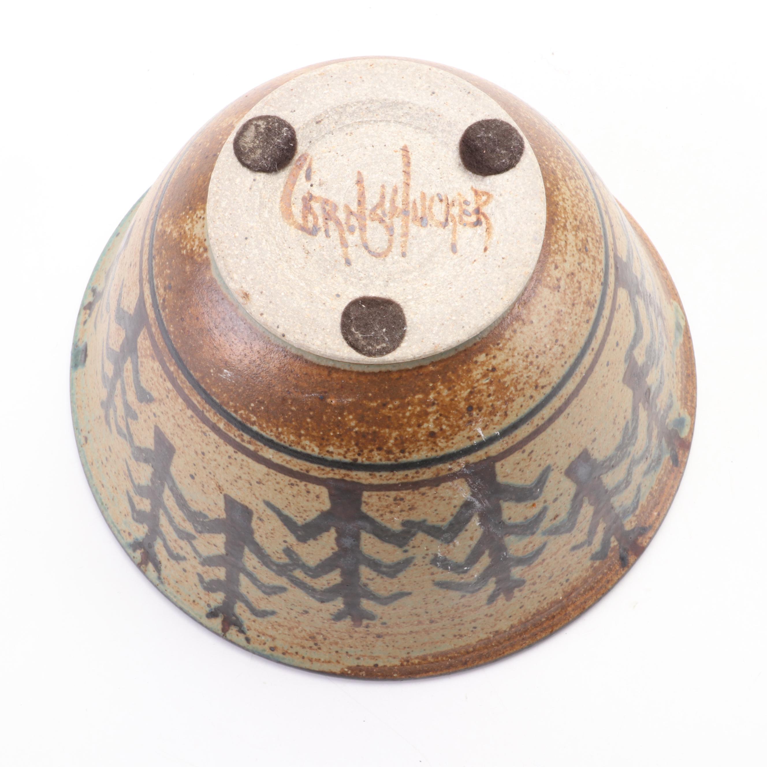 Cherokee Mel Cornshucker and Lynn Lais Southwestern Style Salt Glazed Stoneware