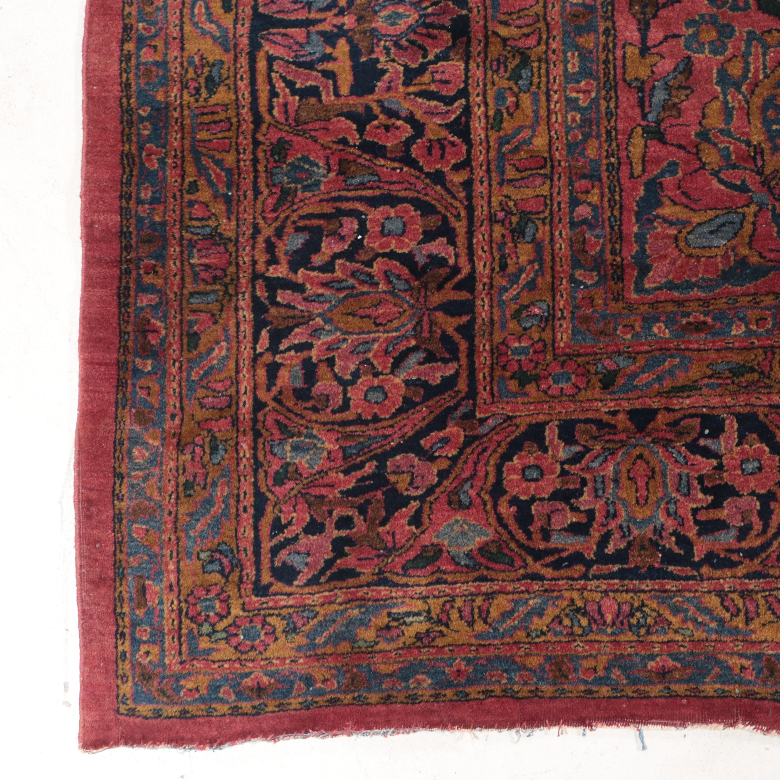 10'4 x 13'5 Hand-Knotted Persian Sarouk Room Sized Rug