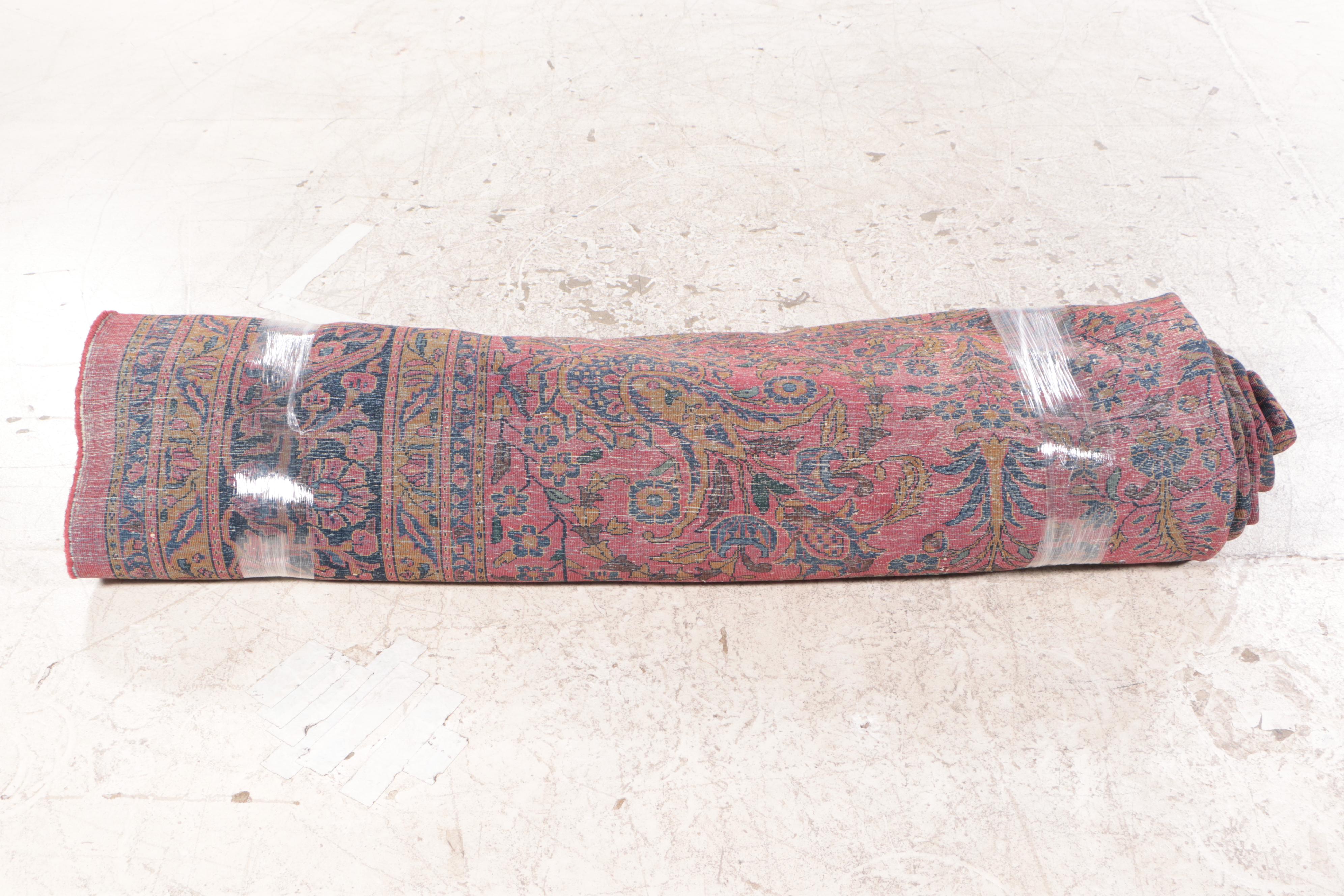 10'4 x 13'5 Hand-Knotted Persian Sarouk Room Sized Rug