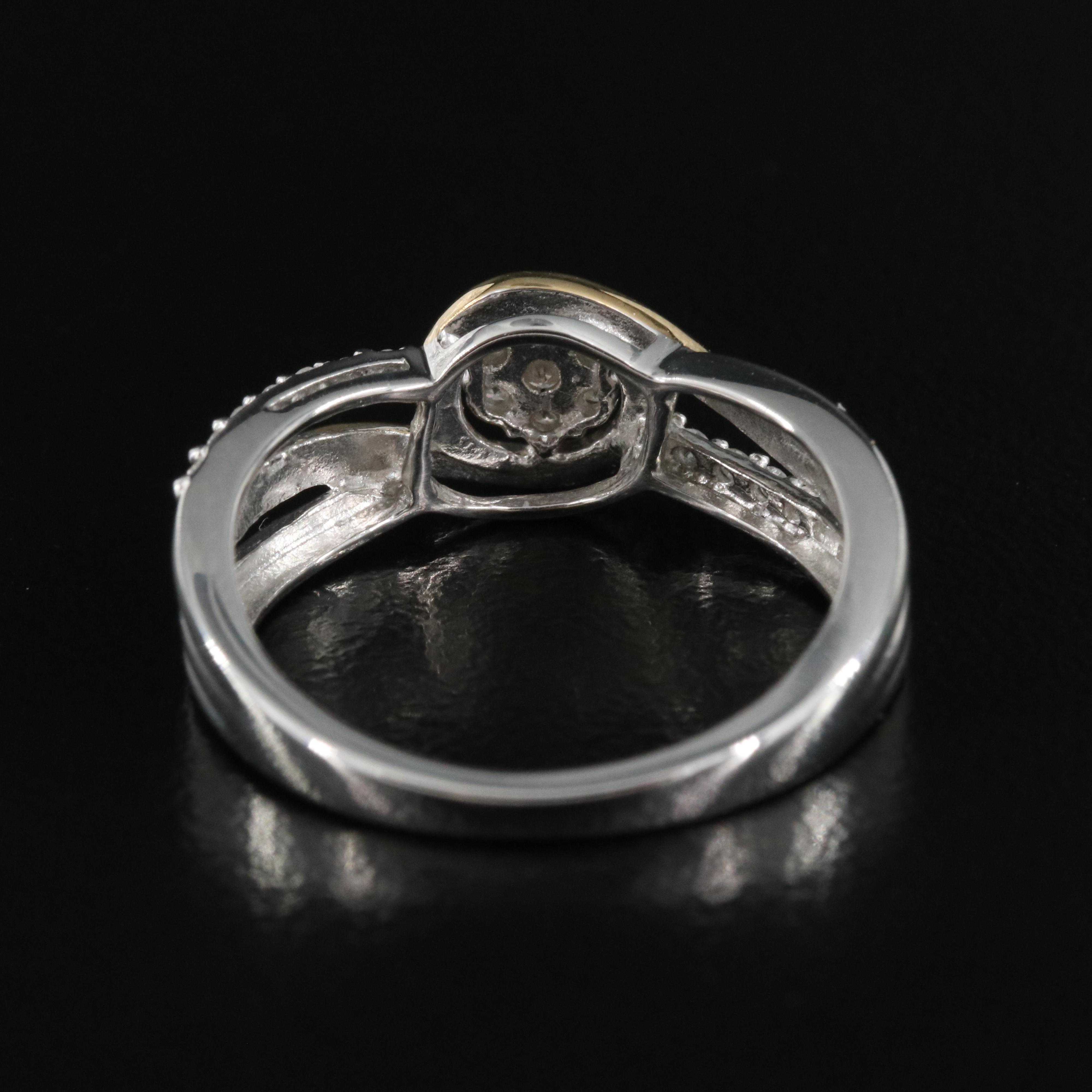 Sterling Diamond Ring