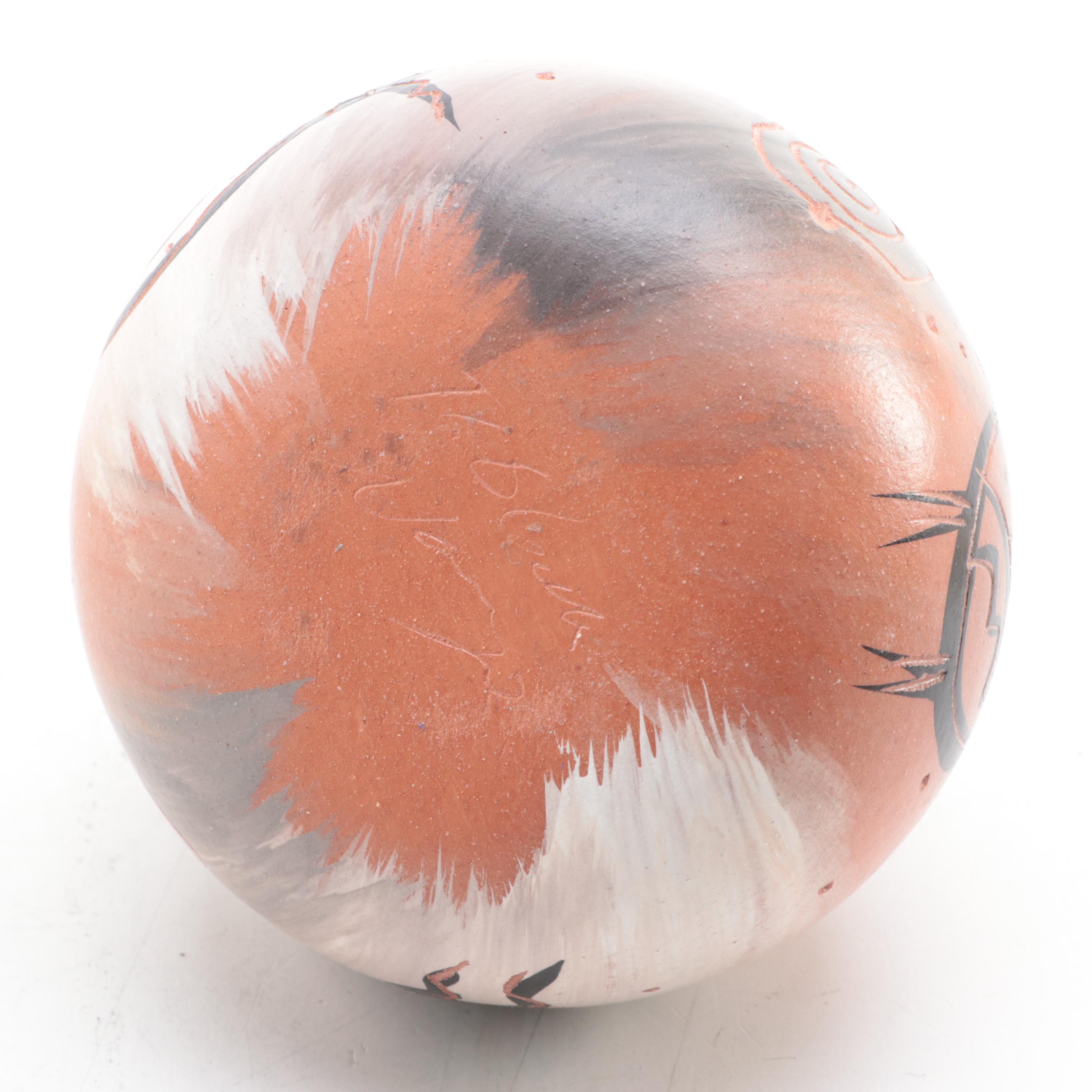 Artist Signed Cedar Mesa Navajo Pottery Vase