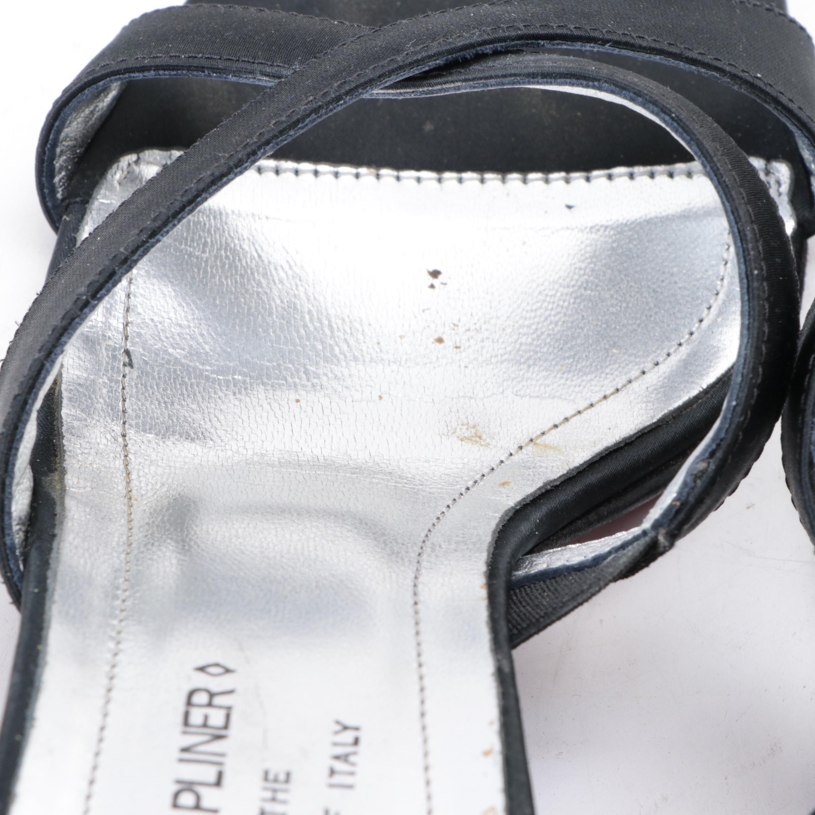 Donald J. Pliner and Stuart Weitzman Low Sandals in Leather and Textile