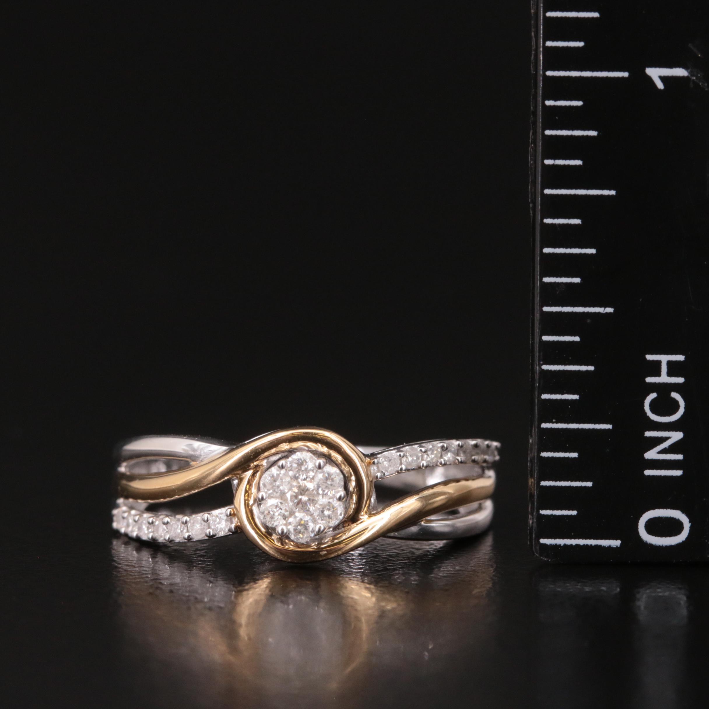 Sterling Diamond Ring