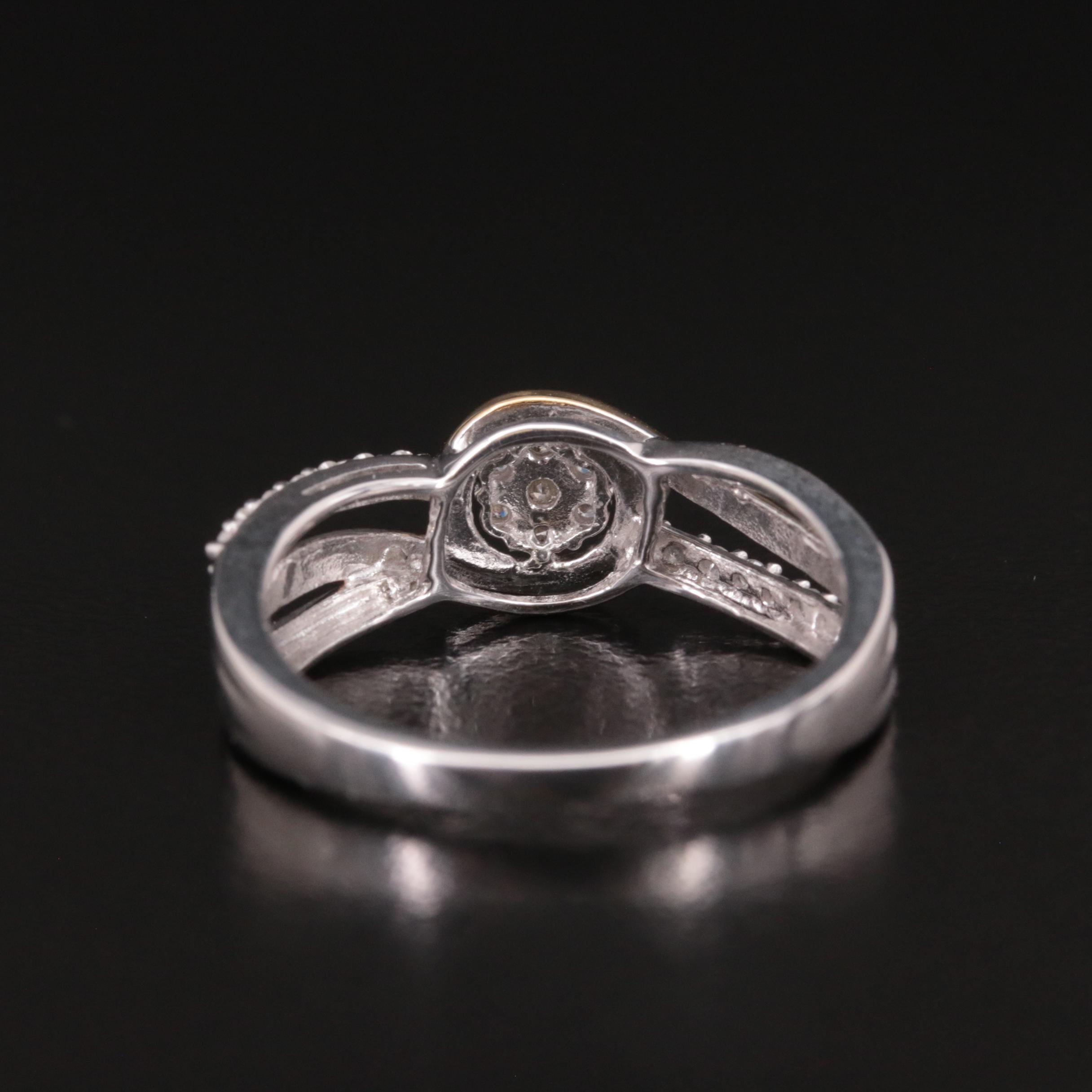 Sterling Diamond Ring