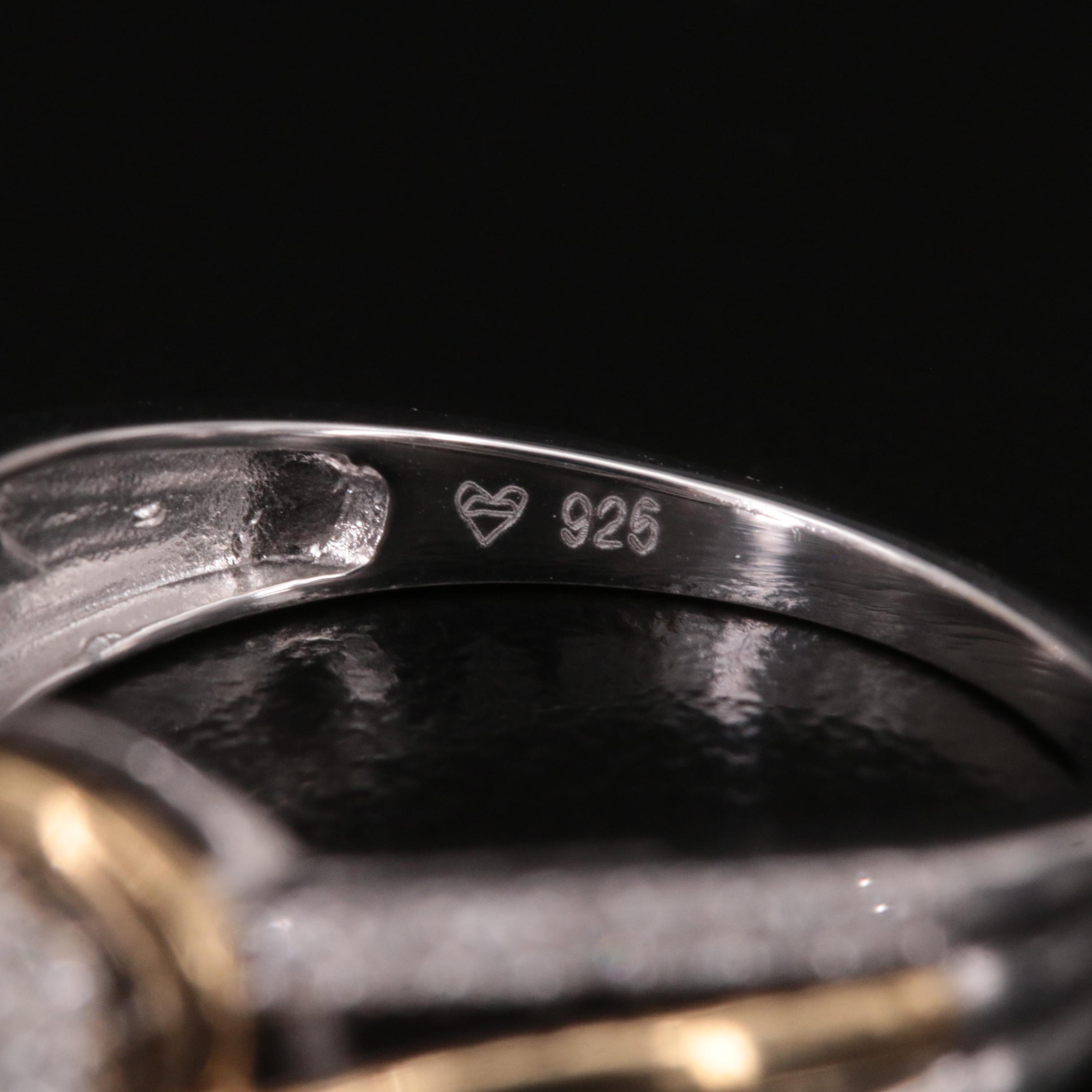 Sterling Diamond Ring