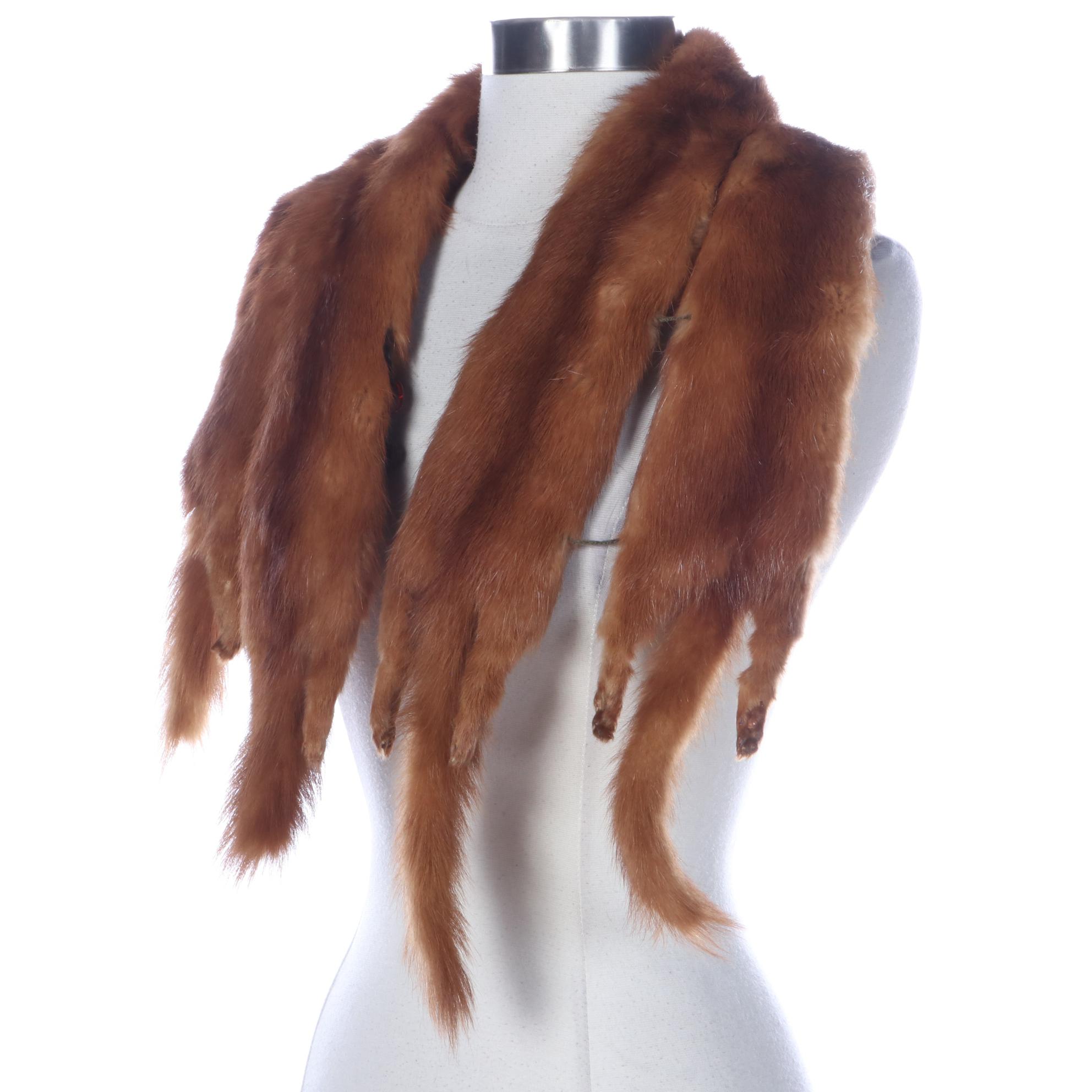 Marten Fur Pelt Stole