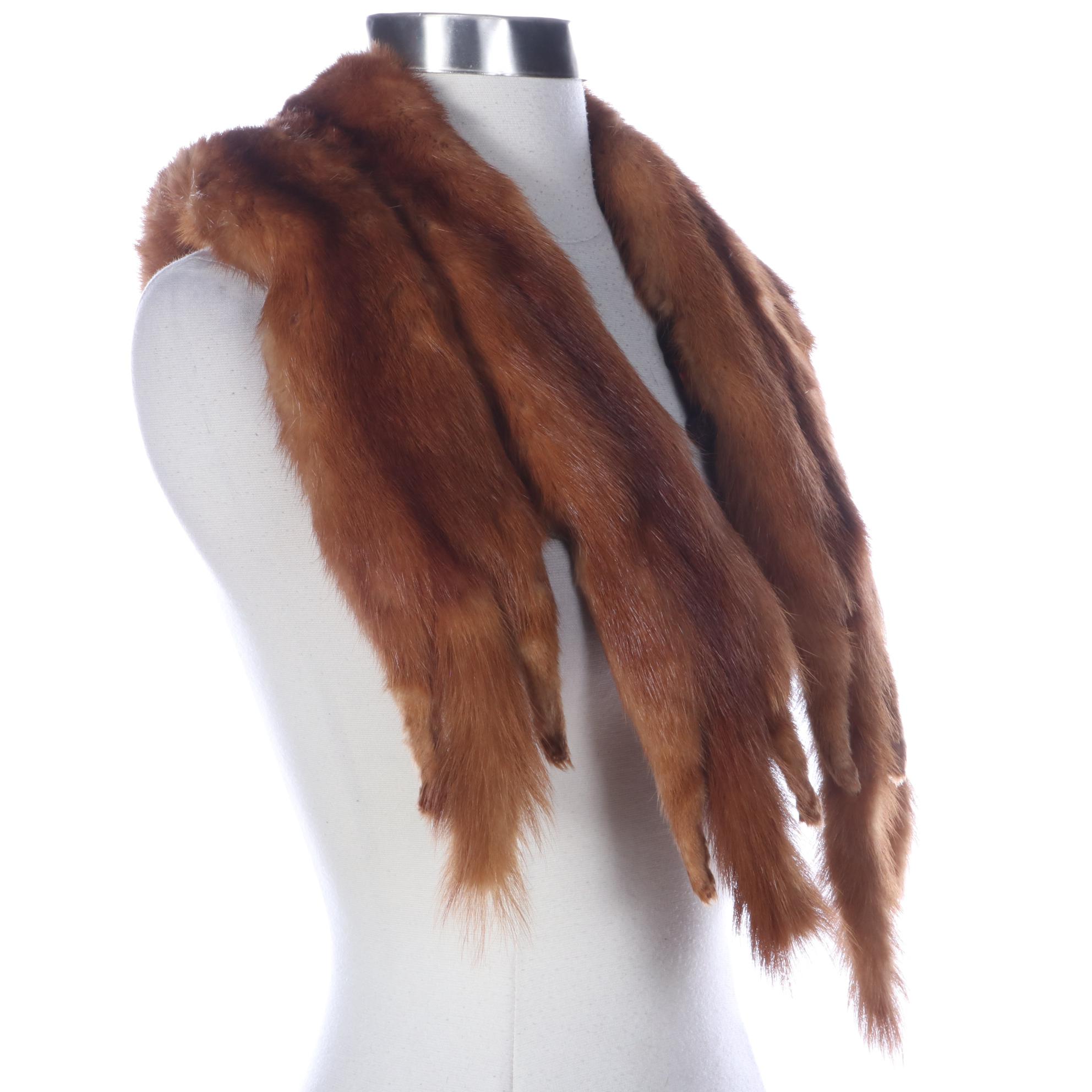 Marten Fur Pelt Stole