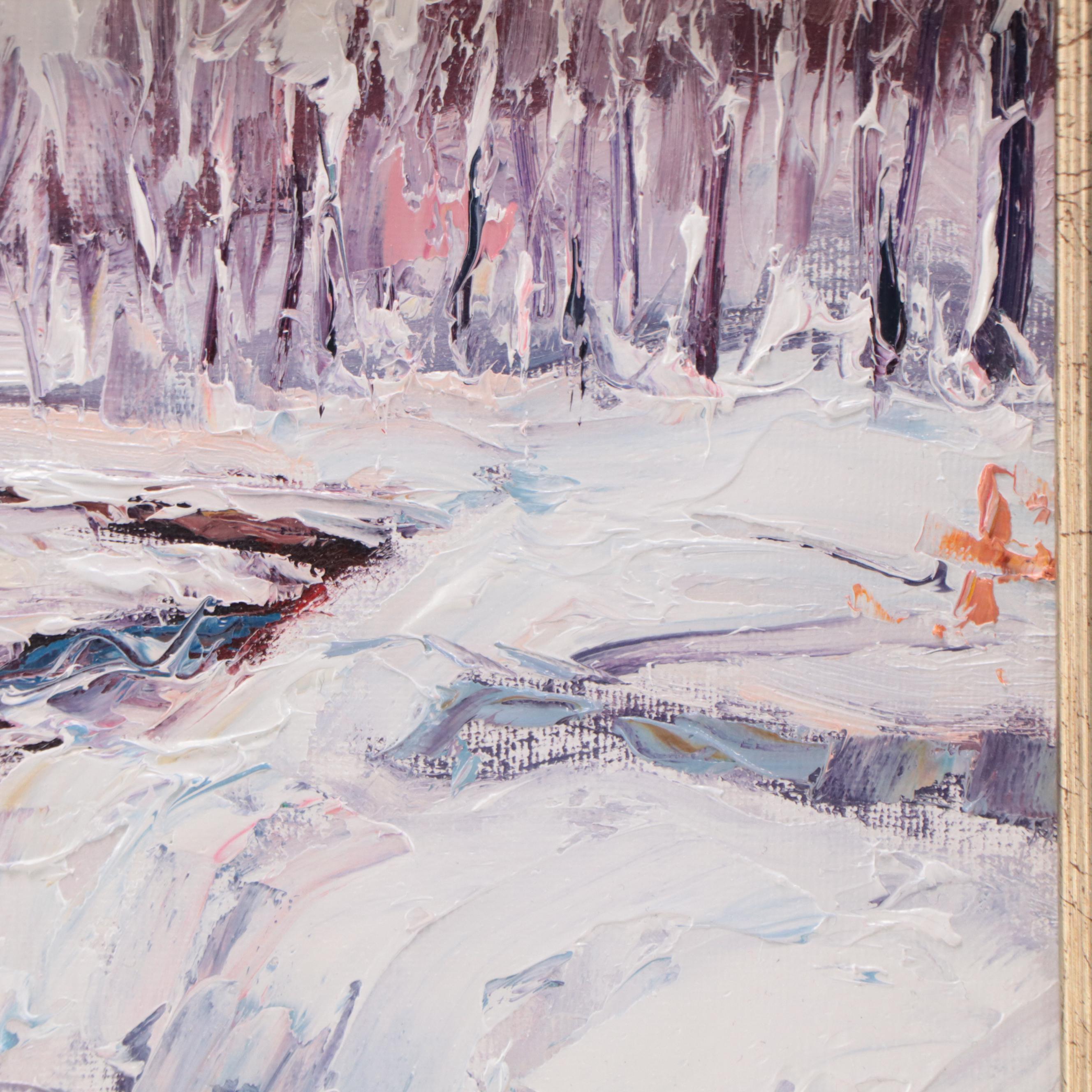 Sean Wu Winter Landscape Oil Painting