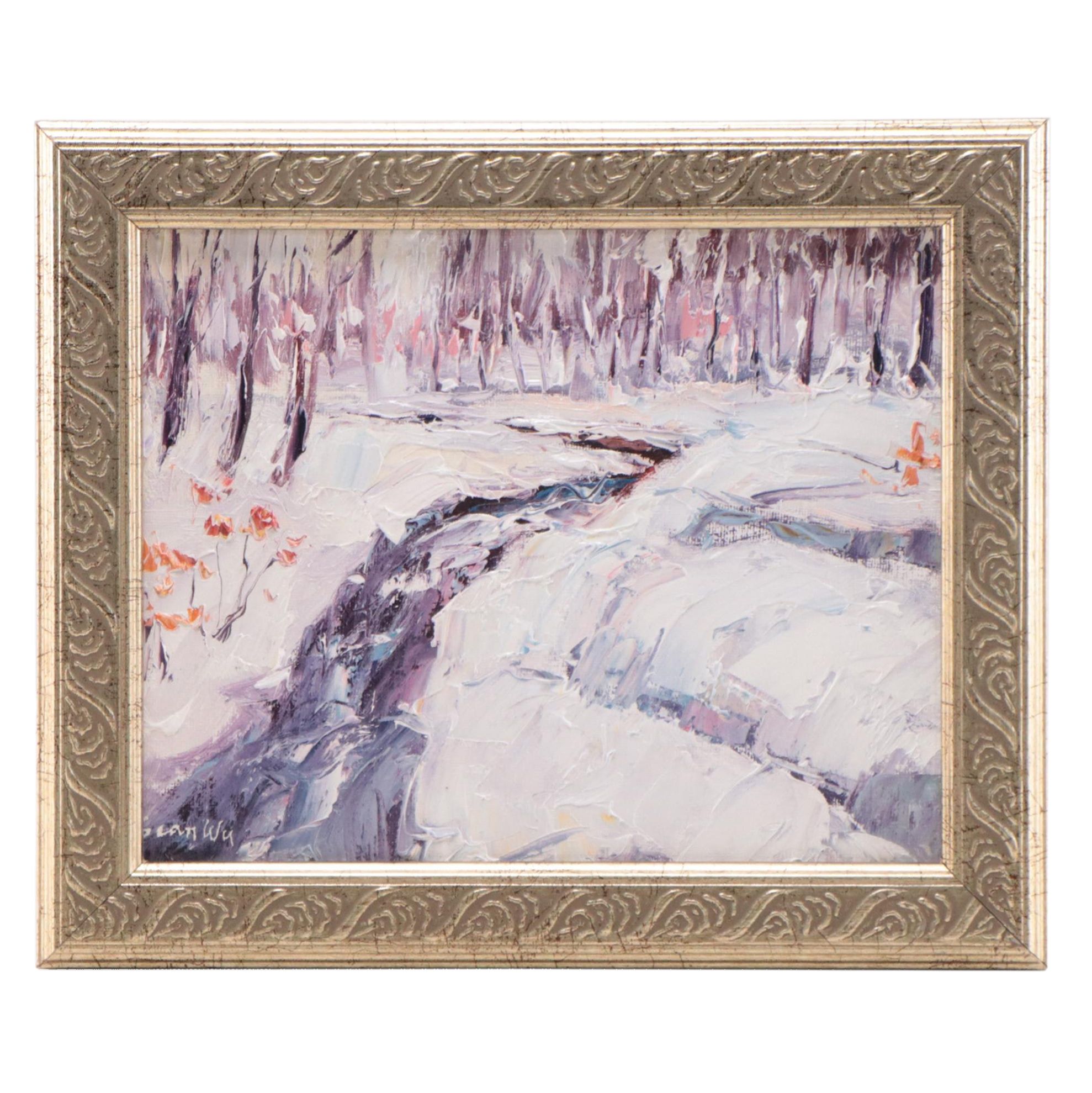 Sean Wu Winter Landscape Oil Painting