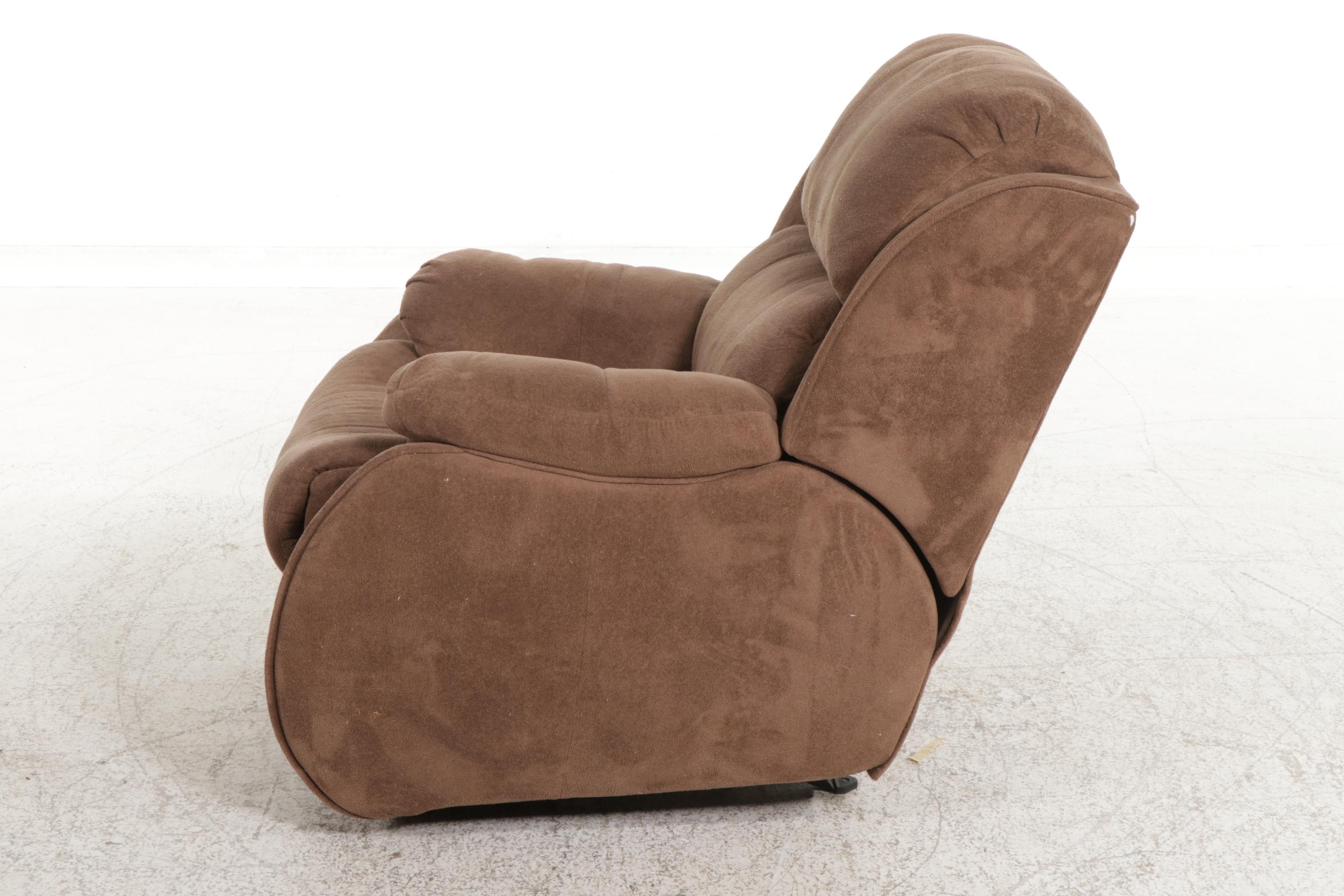 Microfiber Upholstered Manual Reclining Armchair
