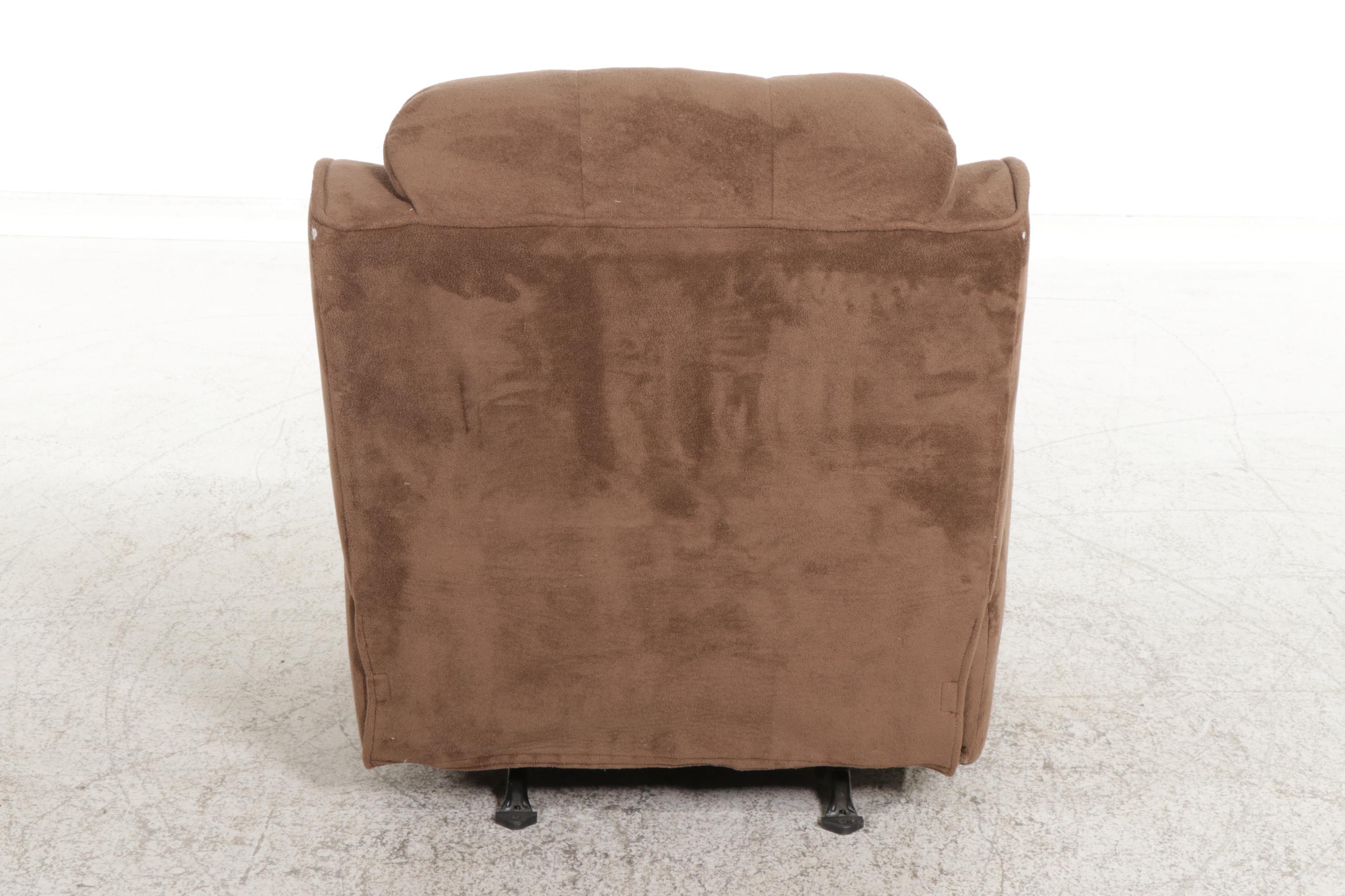 Microfiber Upholstered Manual Reclining Armchair