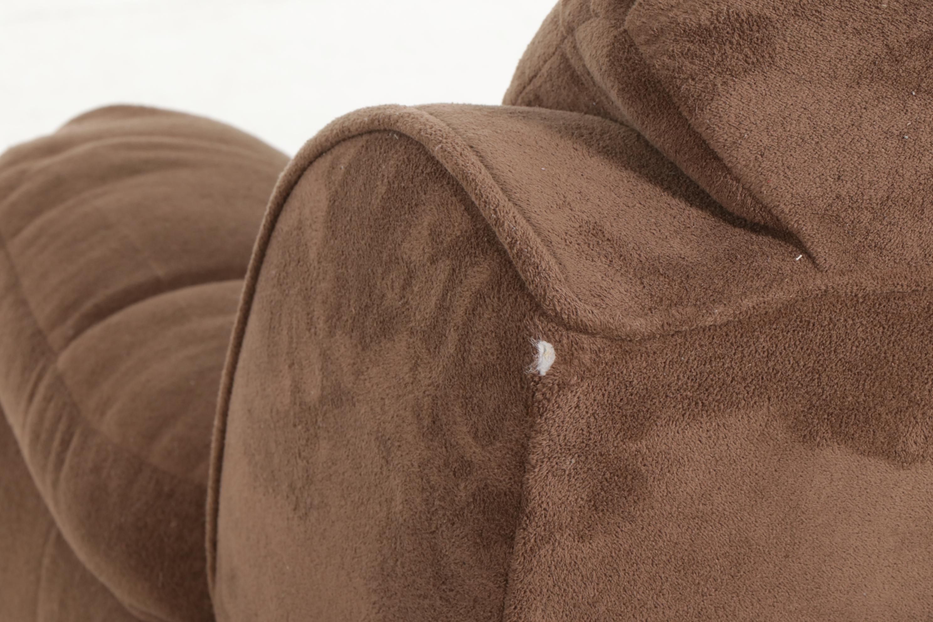 Microfiber Upholstered Manual Reclining Armchair