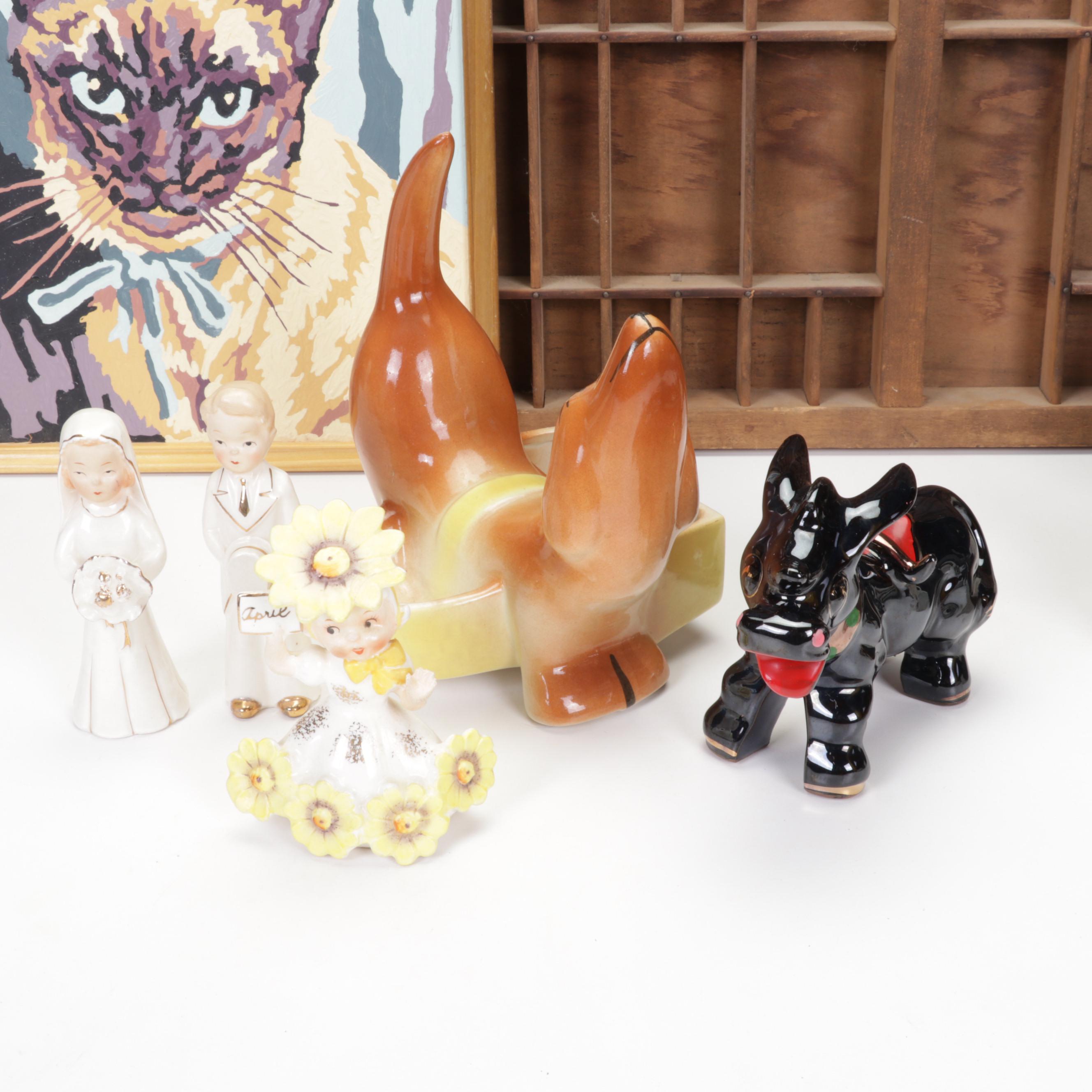 Printers Tray, Miniatures, Figurines, and Printer Blocks