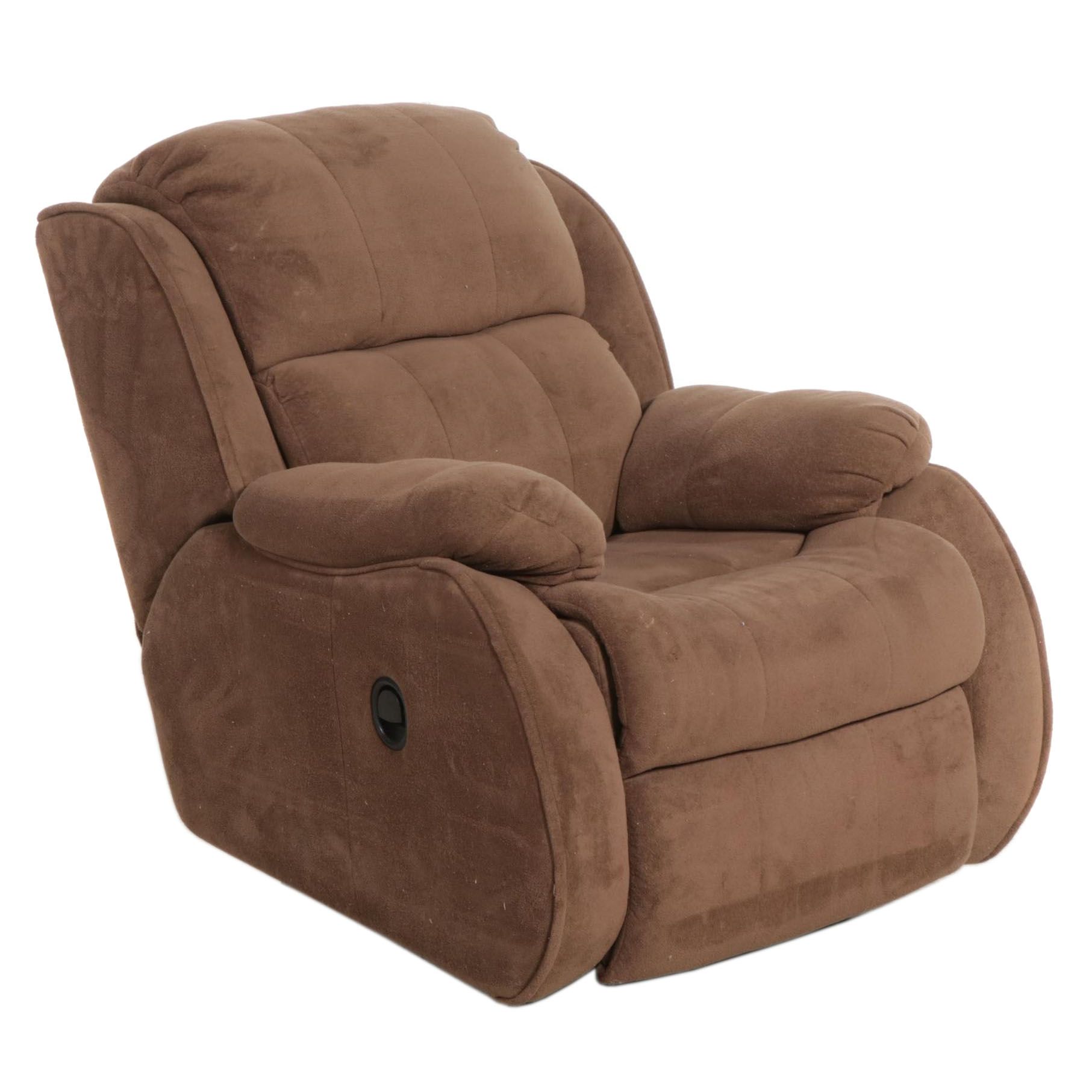 Microfiber Upholstered Manual Reclining Armchair