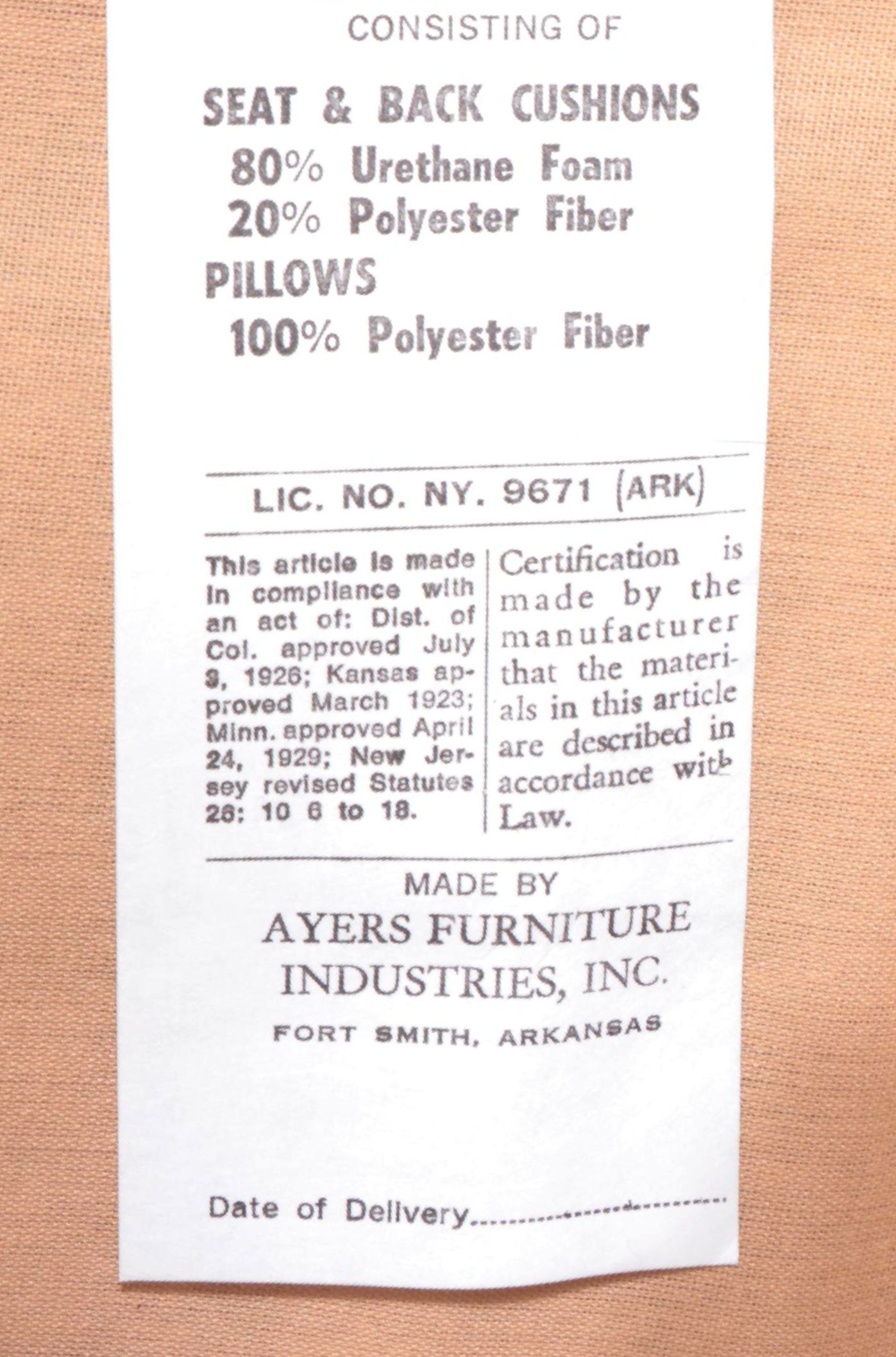 Ayers Furniture Cerused Rattan Patio Loveseat and Footstool