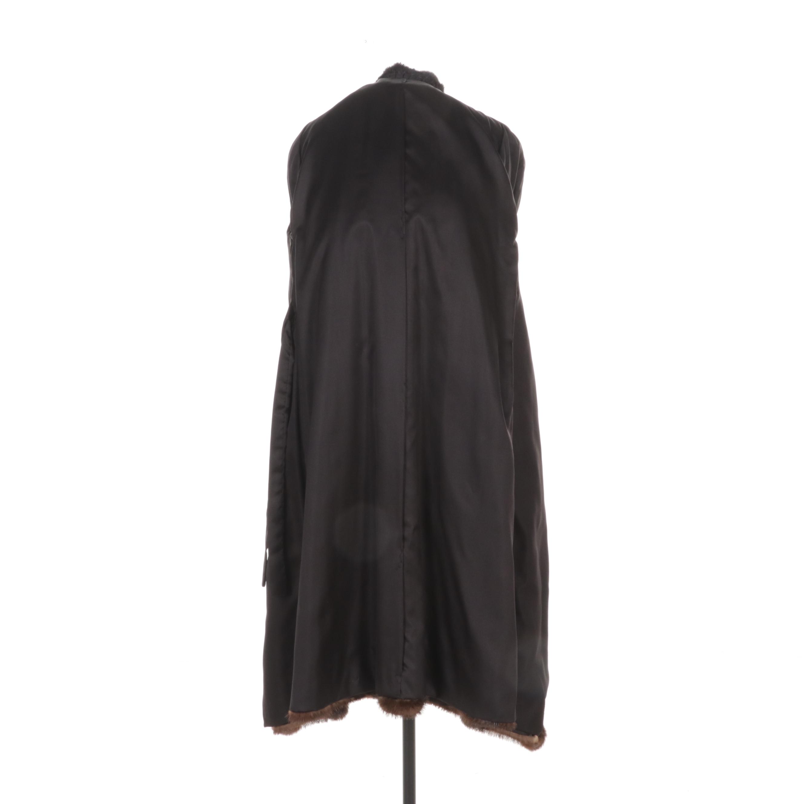 Otter and Mink Fur Full-Length Coat