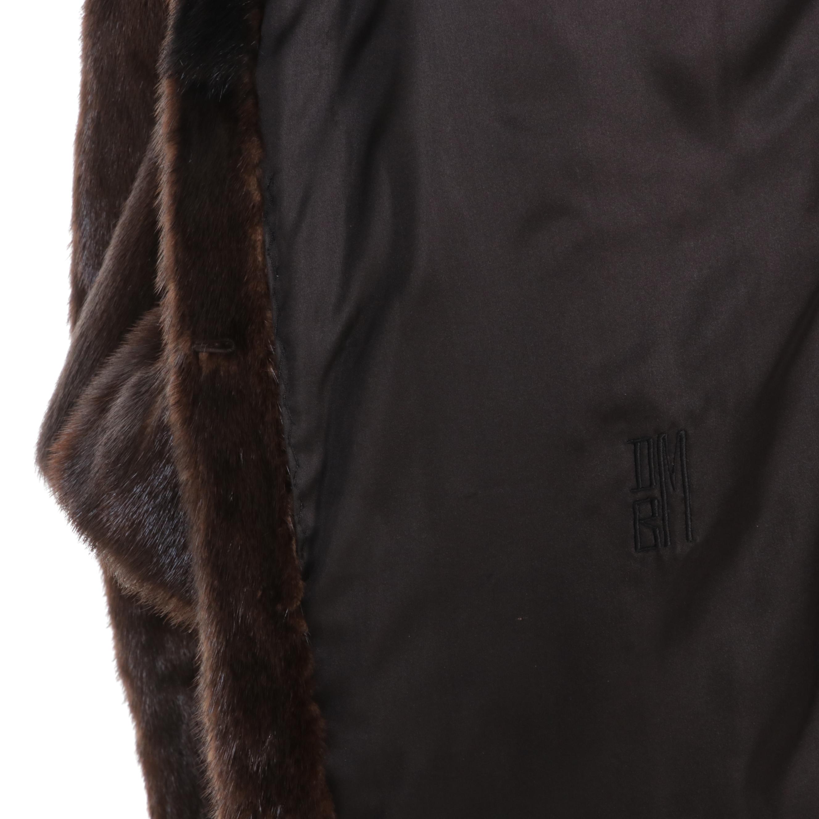 Otter and Mink Fur Full-Length Coat