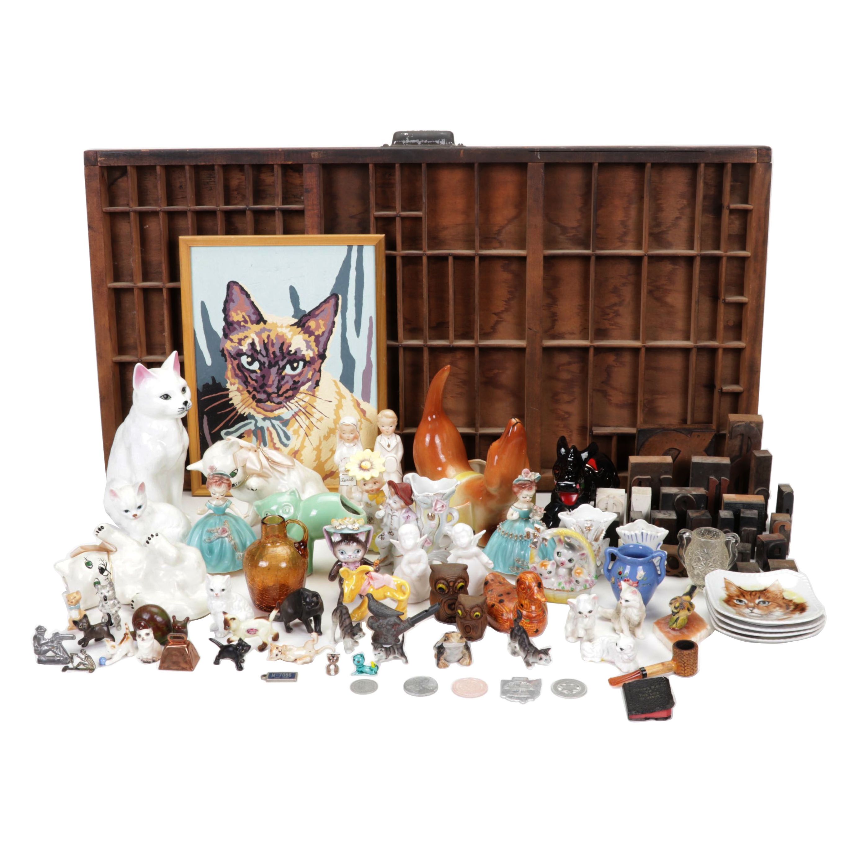 Printers Tray, Miniatures, Figurines, and Printer Blocks