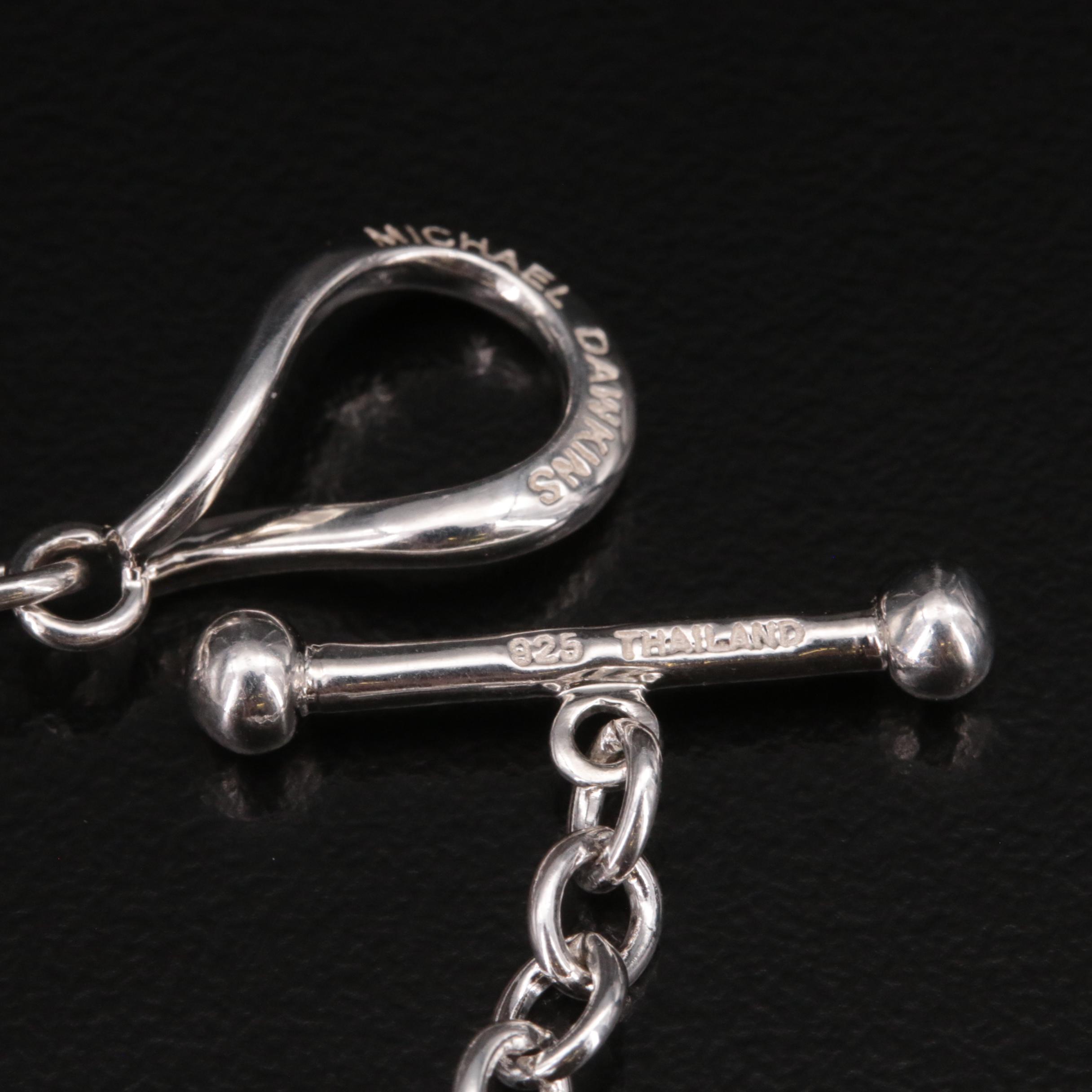 Michael Dawkins Sterling Necklace with Quartz, Mother-of-Pearl and Citrine