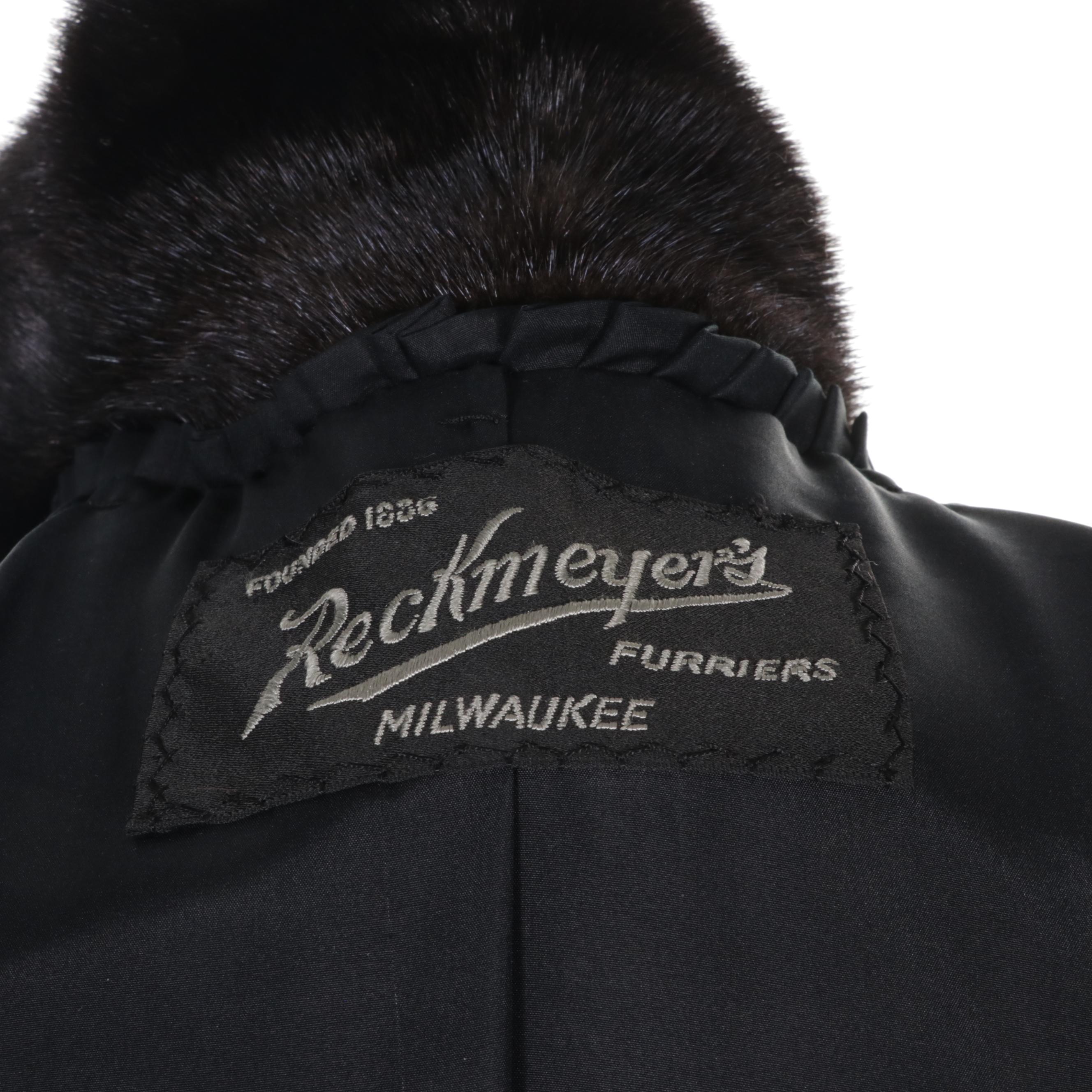 Mahogany Mink Fur Full-Length Coat From Reckmeyer's Furriers