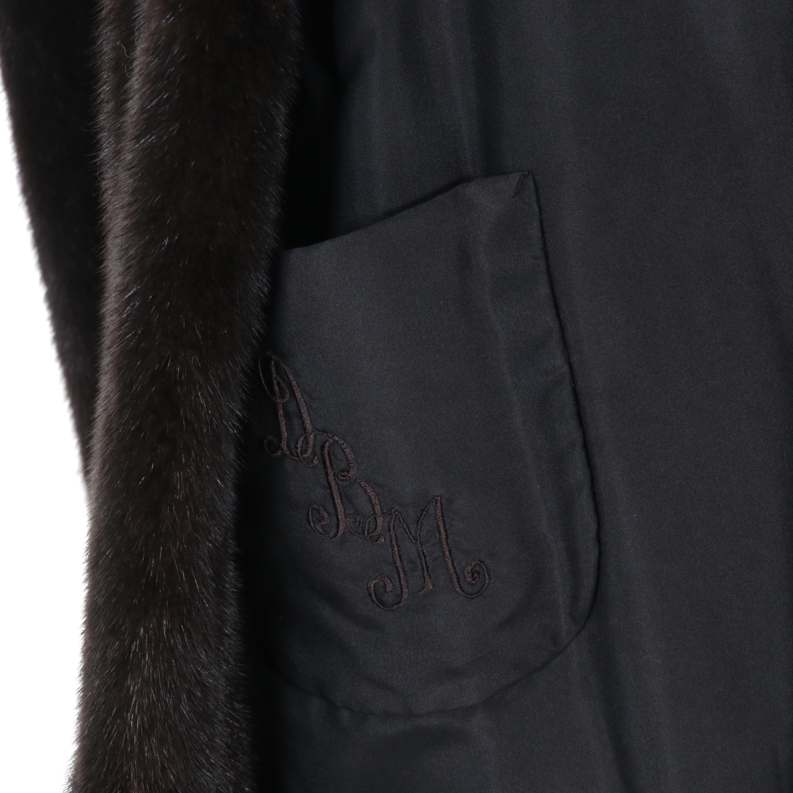 Mahogany Mink Fur Full-Length Coat From Reckmeyer's Furriers