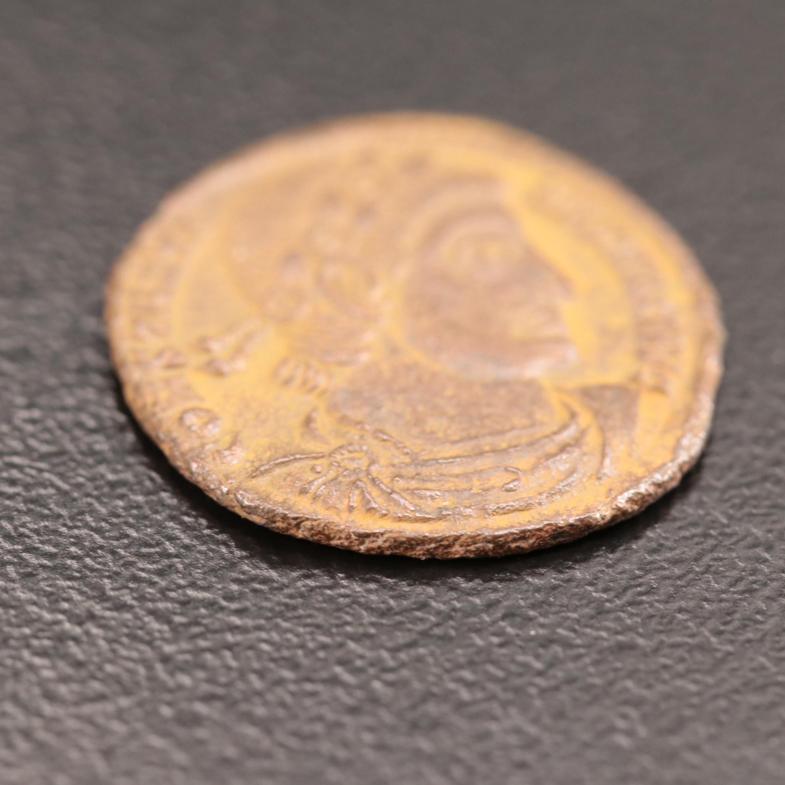 Ancient Roman Imperial AE4 Coin of Constantine I, "The Great", ca. 307 AD