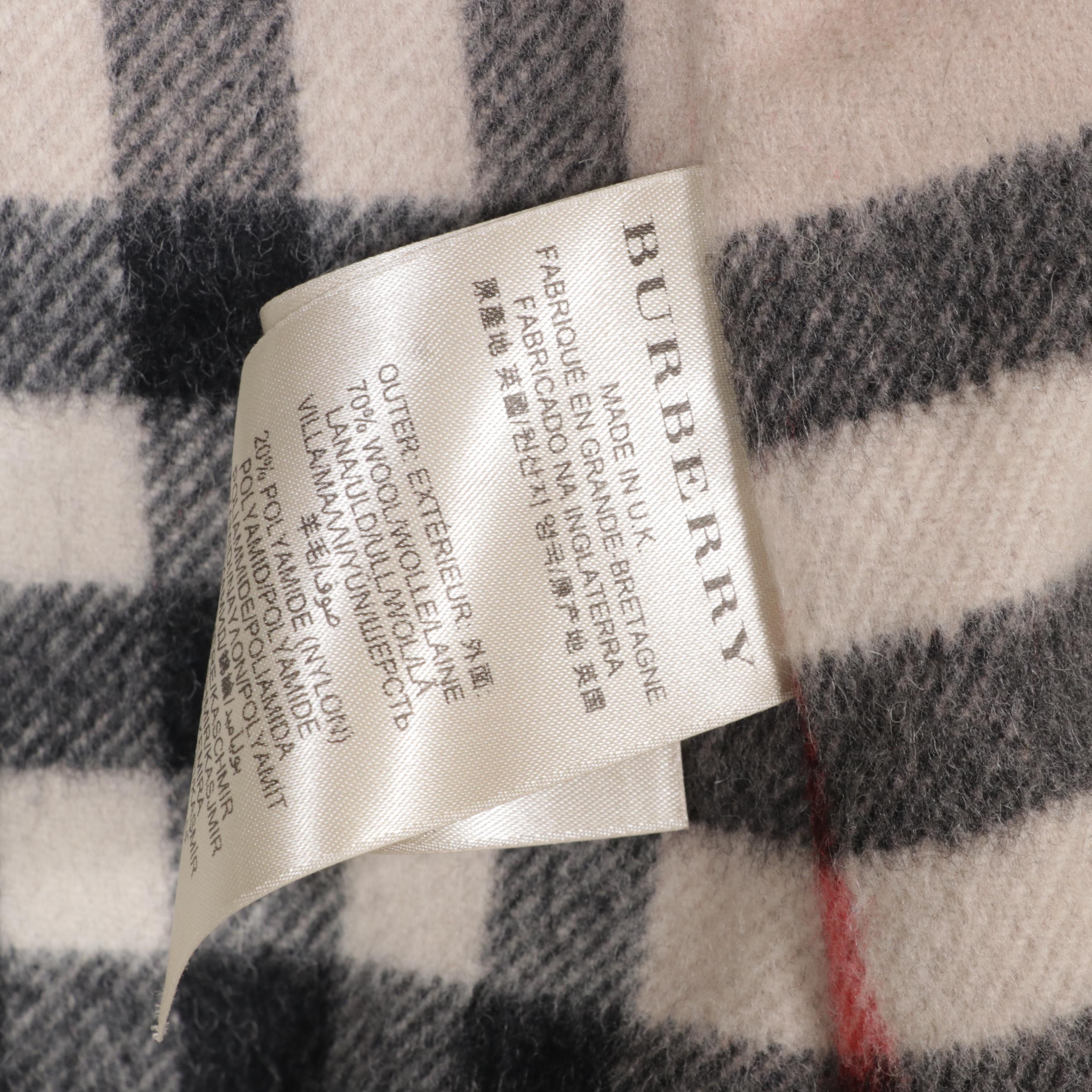 Burberrys Double-Breasted Trench Coat with Removable Wool Blend Liner