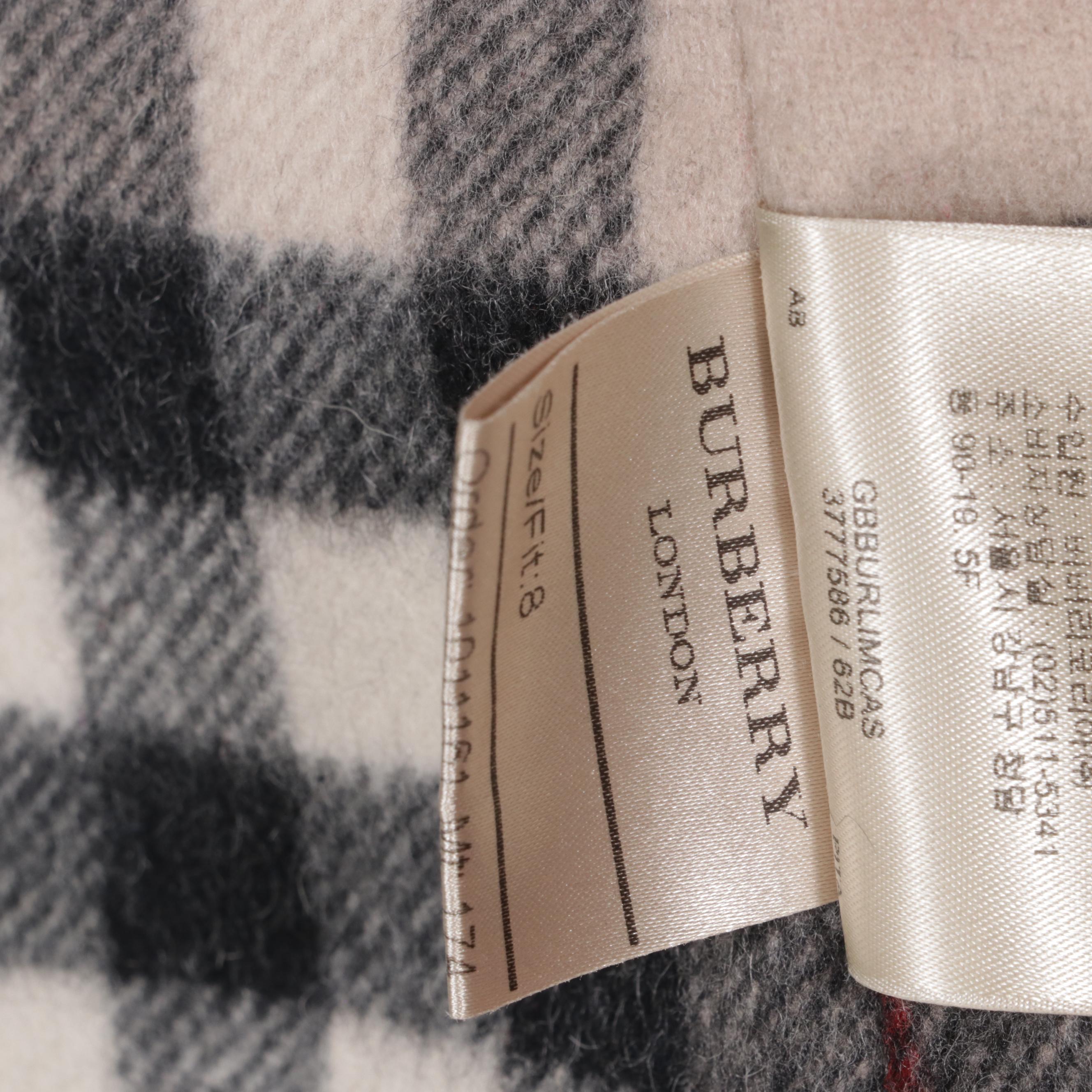 Burberrys Double-Breasted Trench Coat with Removable Wool Blend Liner