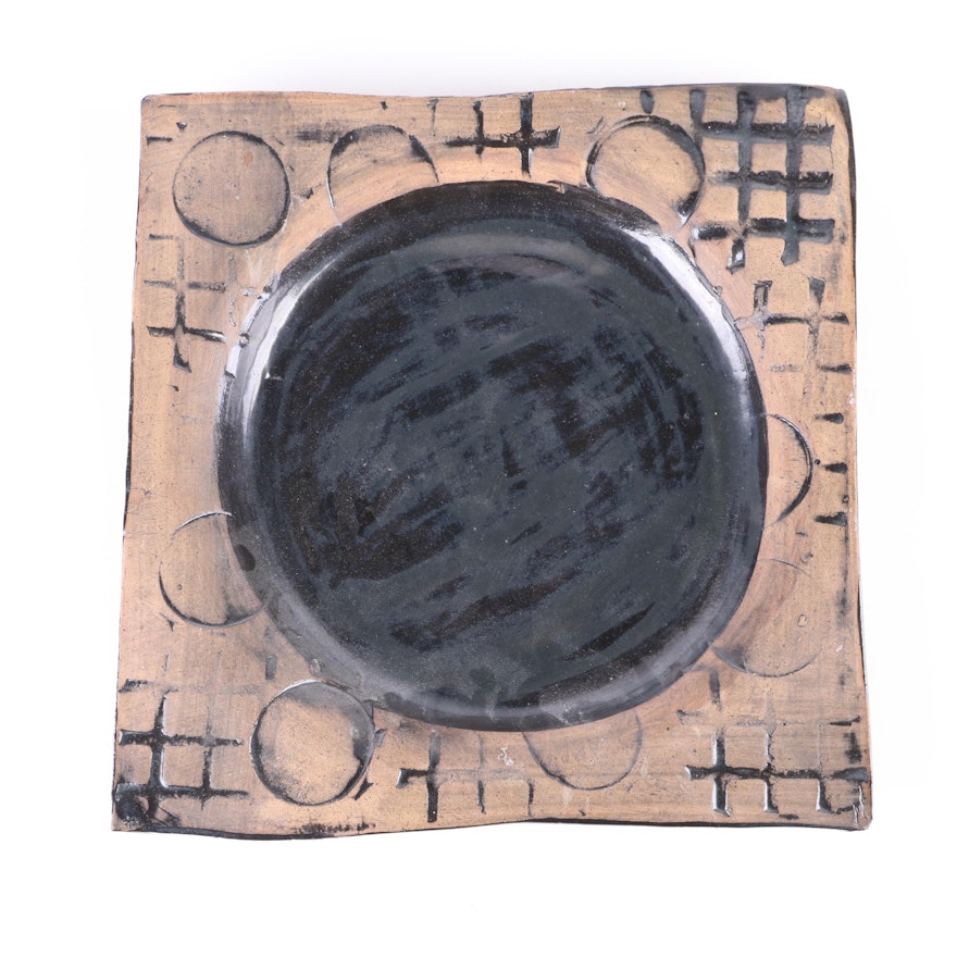 Sally Watson Studio Pottery Square Ceramic Bowl